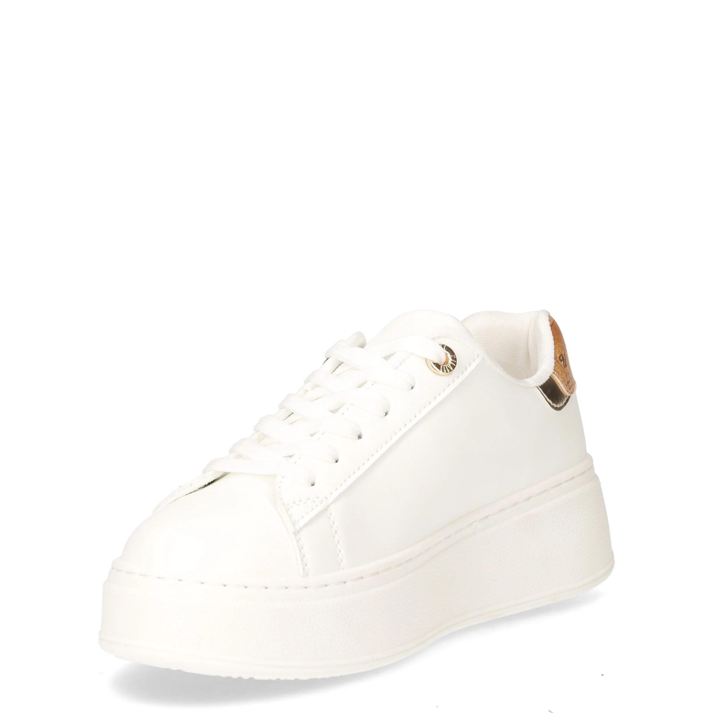 Sneaker in ecopelle con platform bianco - Image 3