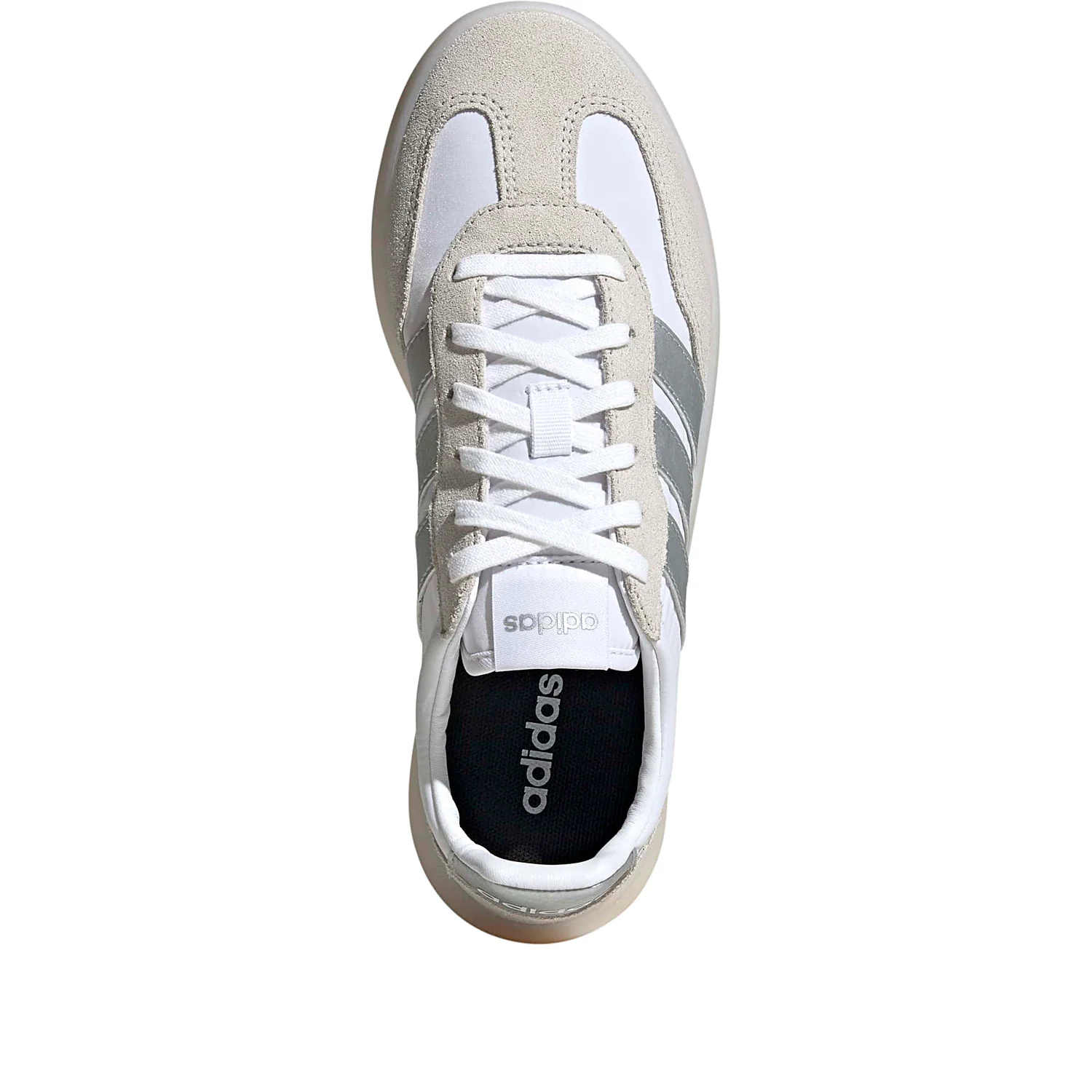 Barreda Decode sneaker in pelle bianco argento - Image 4