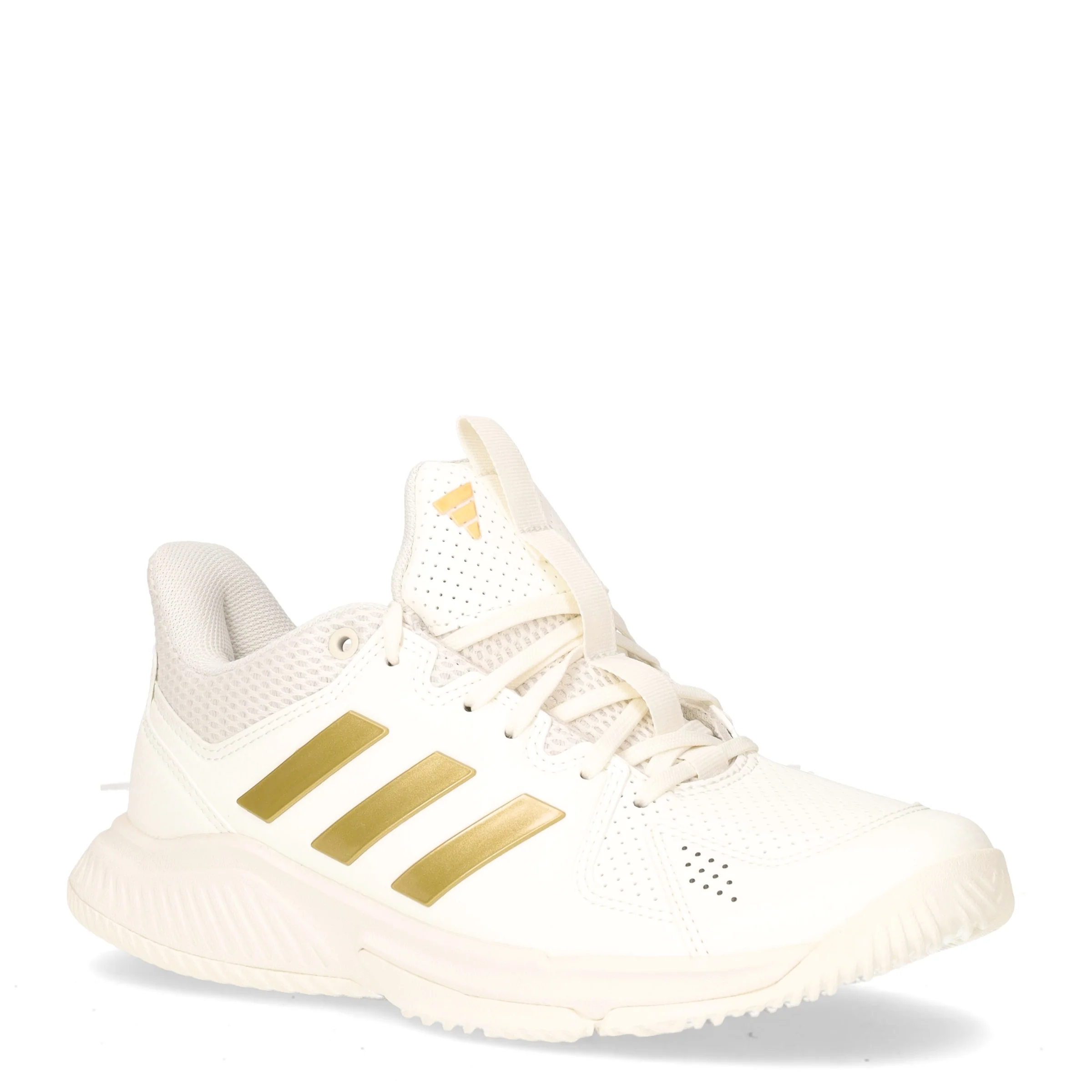Court flight sneaker in ecopelle bianco oro - Image 2