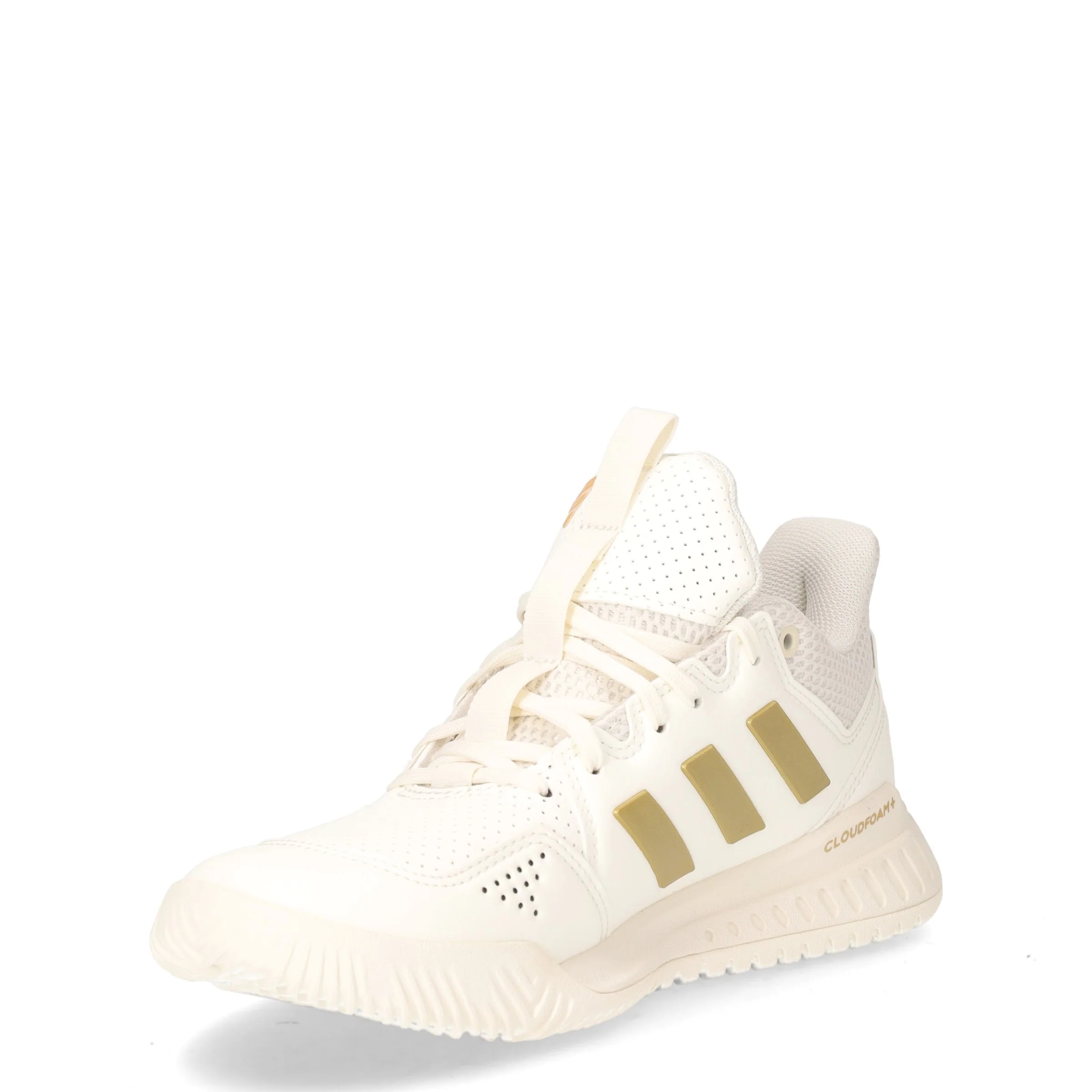 Court flight sneaker in ecopelle bianco oro - Image 3