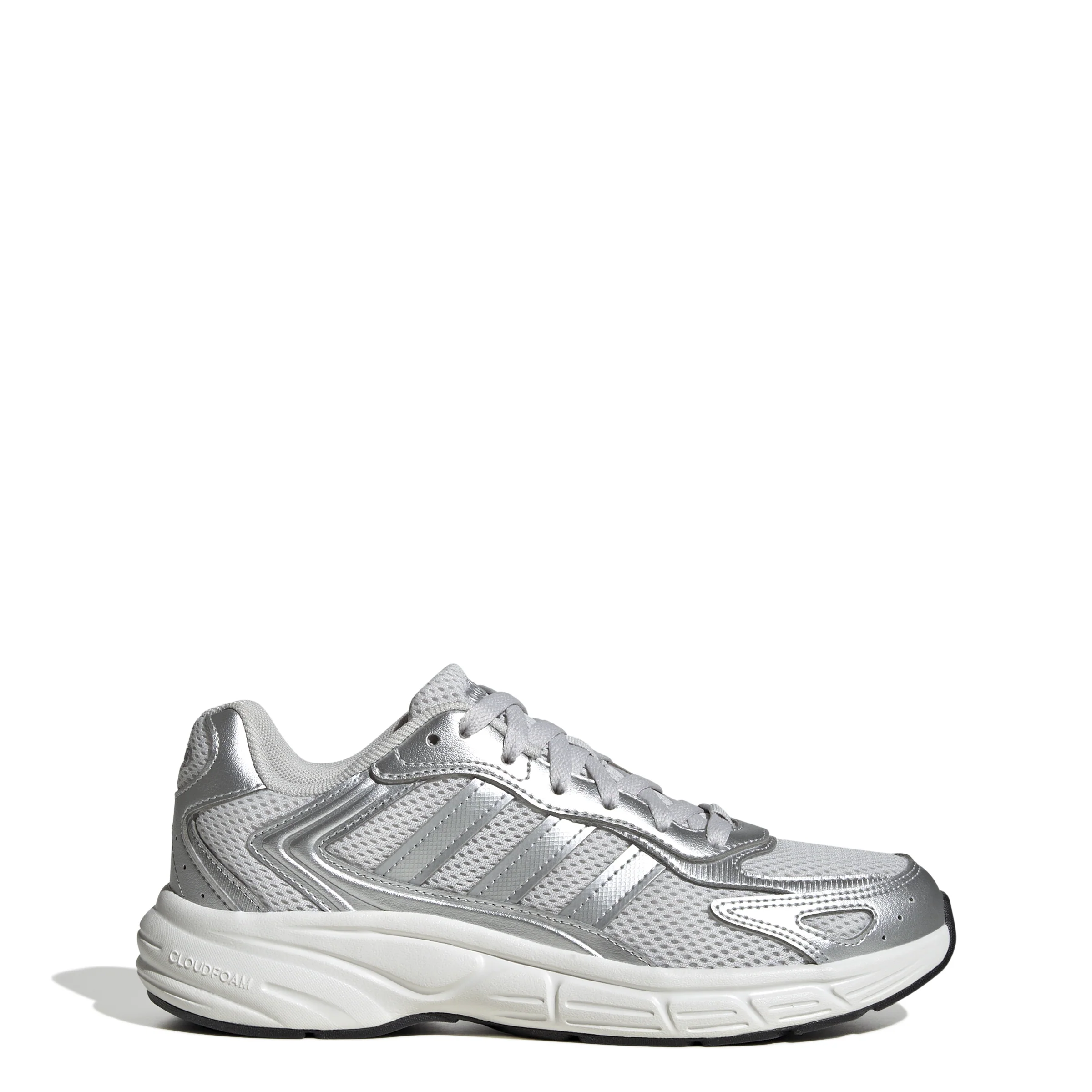 Eclyptix sneaker in tessuto ed ecopelle bianco argento