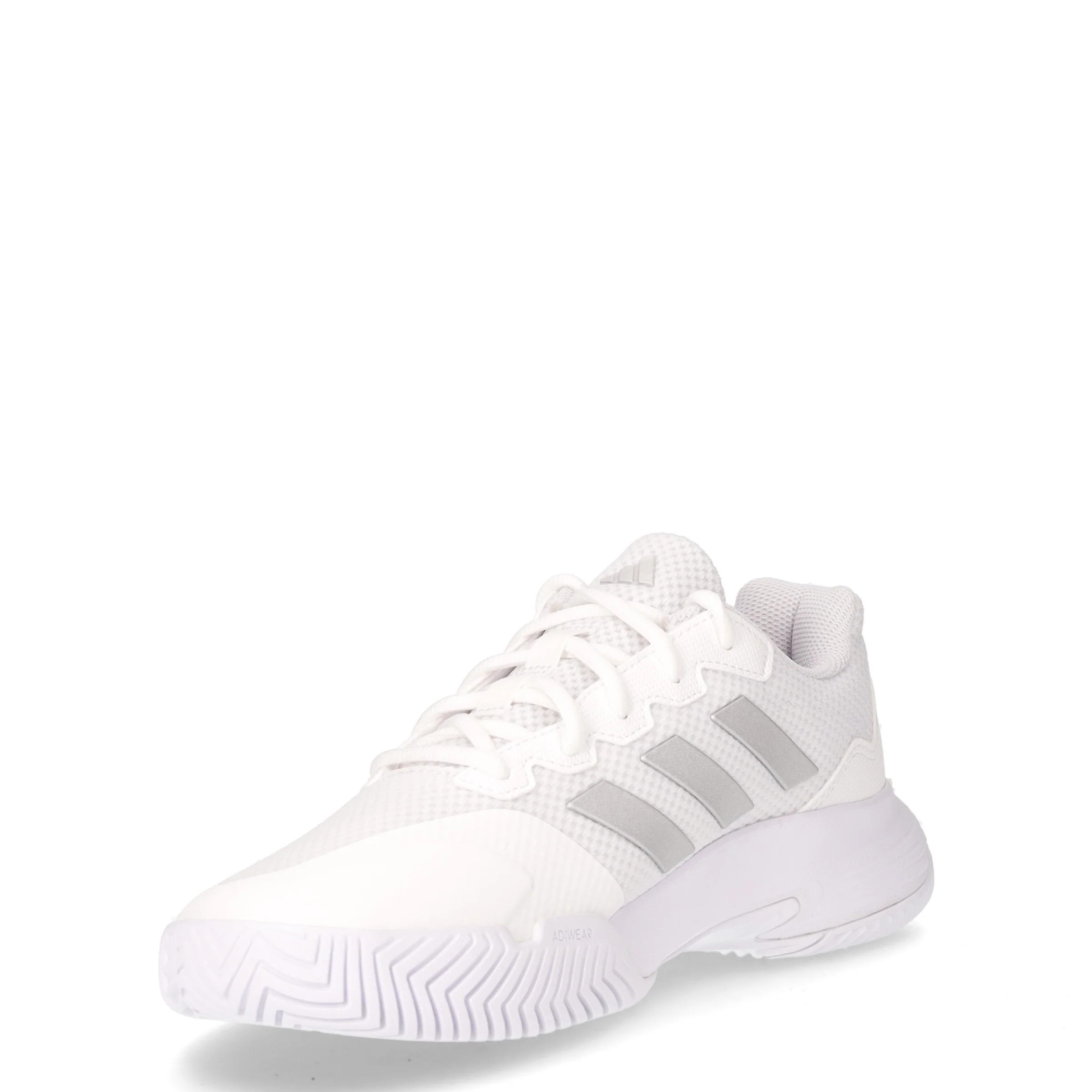Game Court 2 scarpa da tennis in tessuto ed ecopelle bianco argento - Image 3