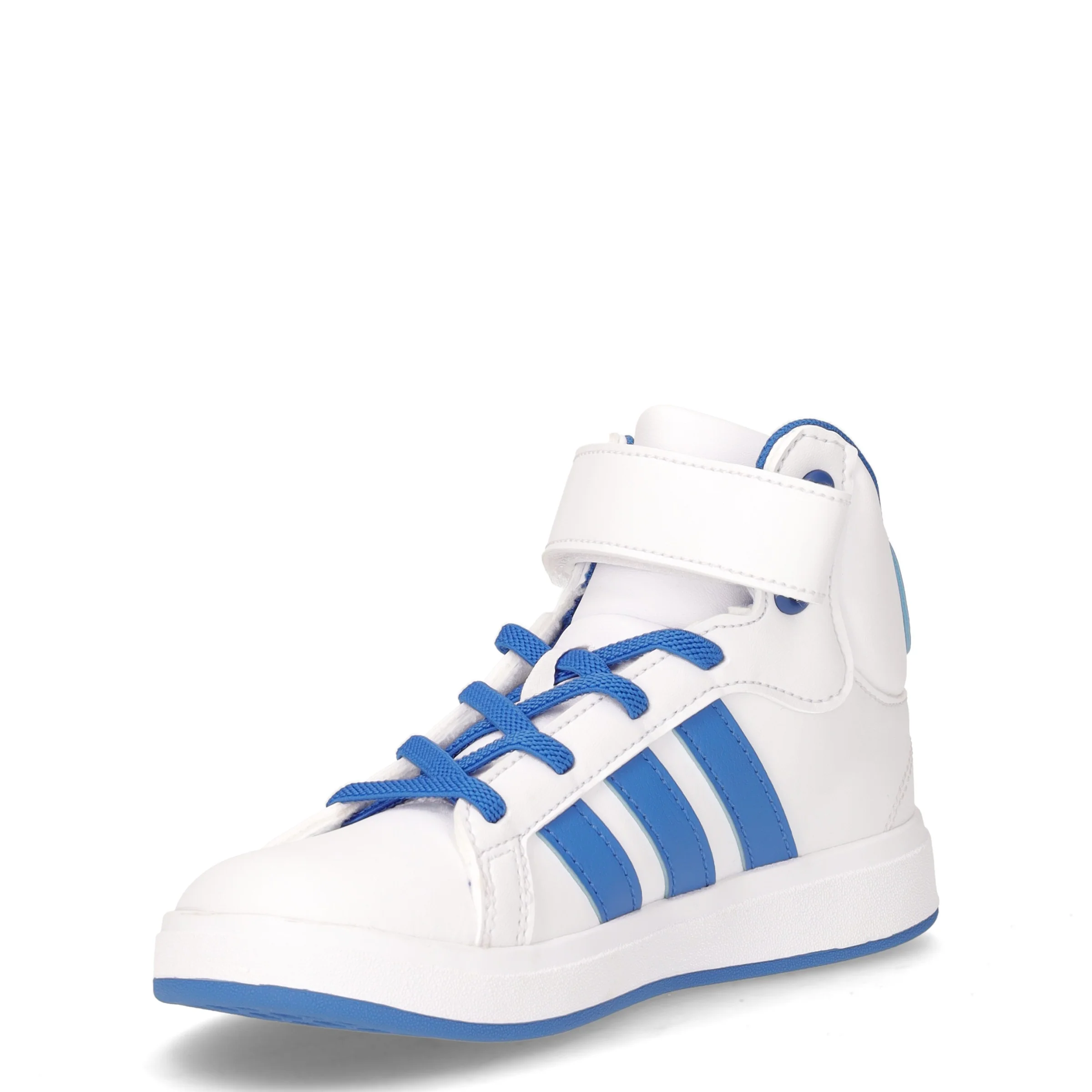 Game Court Mid sneaker bambino in ecopelle bianco blu - Image 3