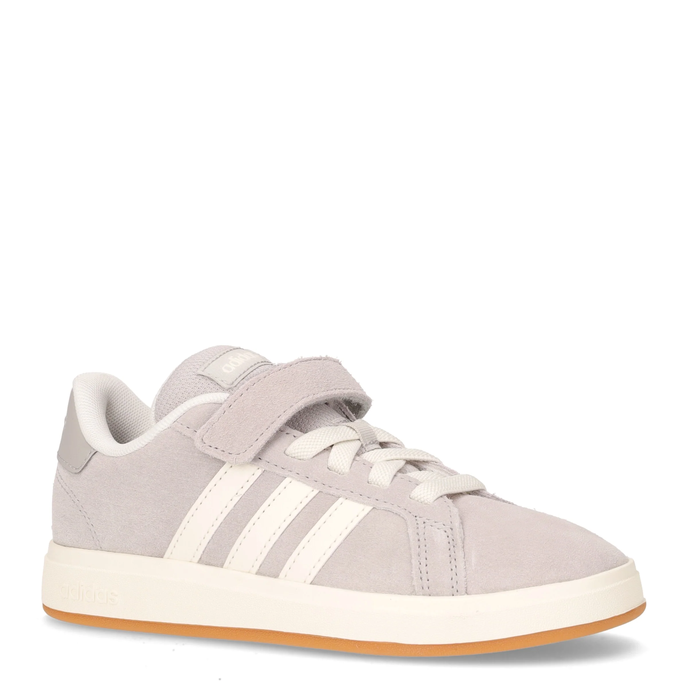 Grand Court 00s sneaker bambino in pelle grigio bianco - Image 2