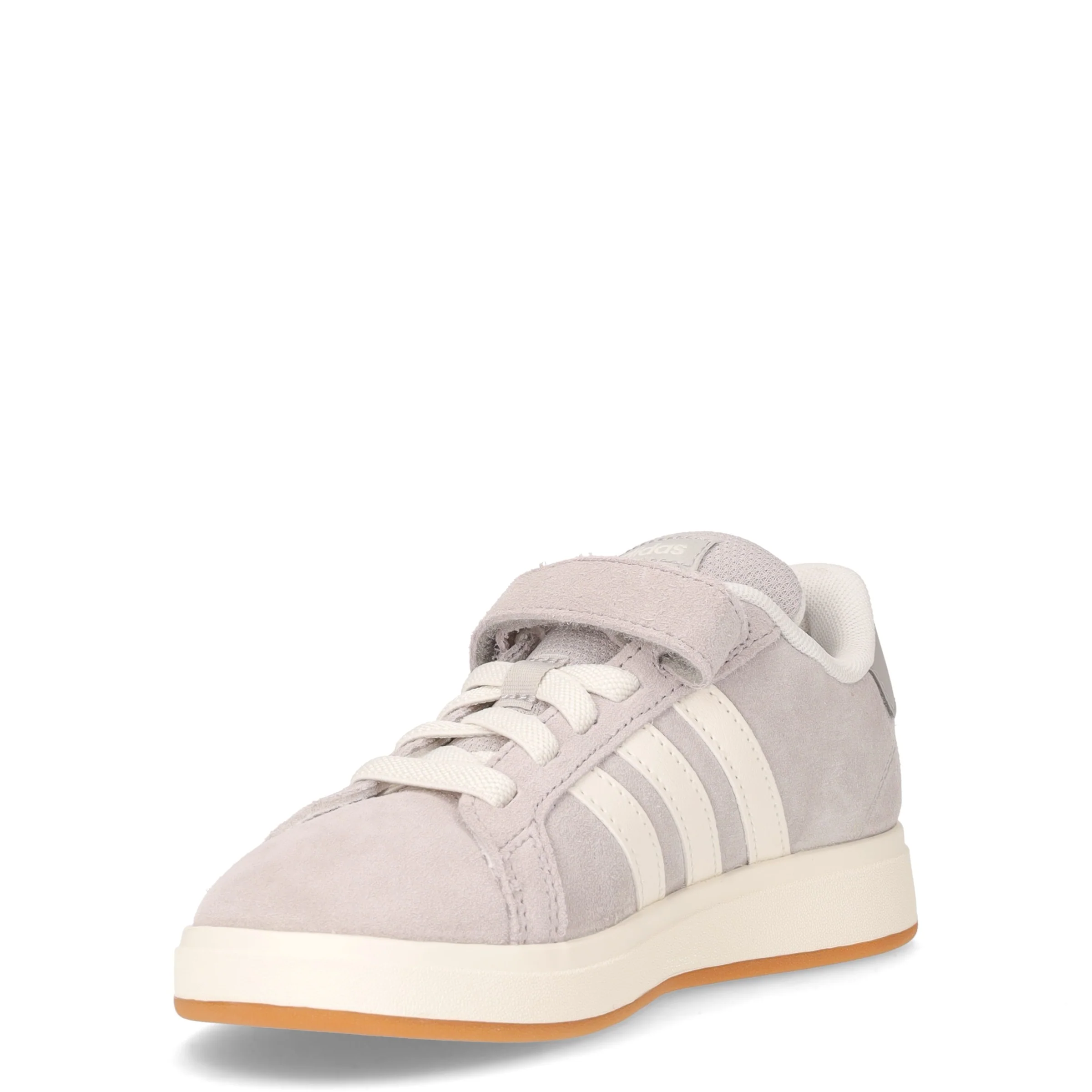 Grand Court 00s sneaker bambino in pelle grigio bianco - Image 3