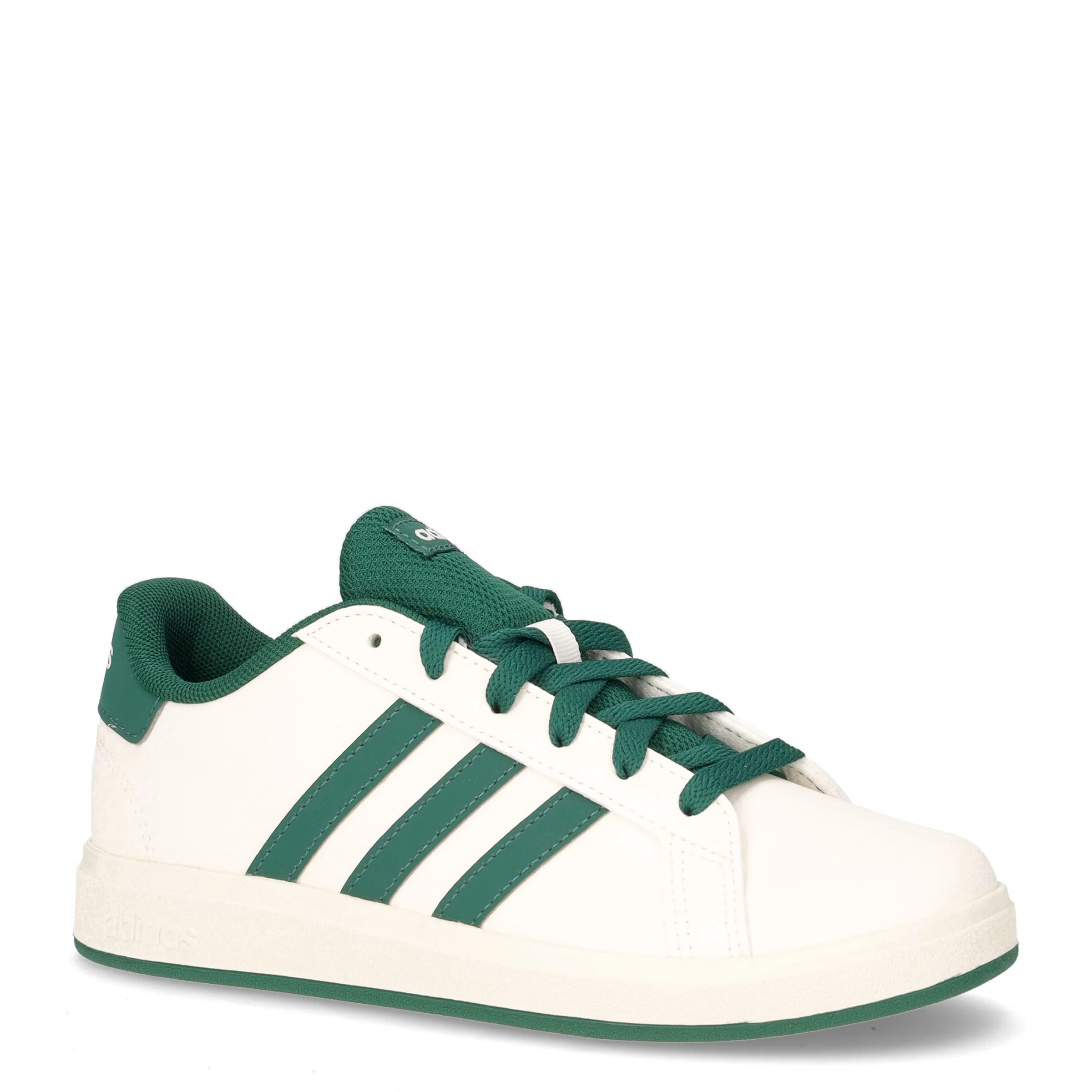 Grand court 2.0k sneaker da bambino in ecopelle bianco verde - Image 2