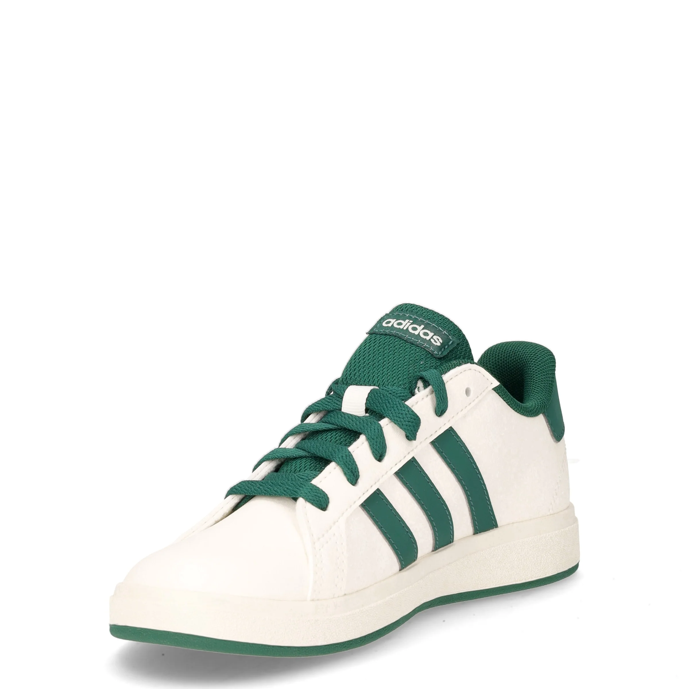 Grand court 2.0k sneaker da bambino in ecopelle bianco verde - Image 3