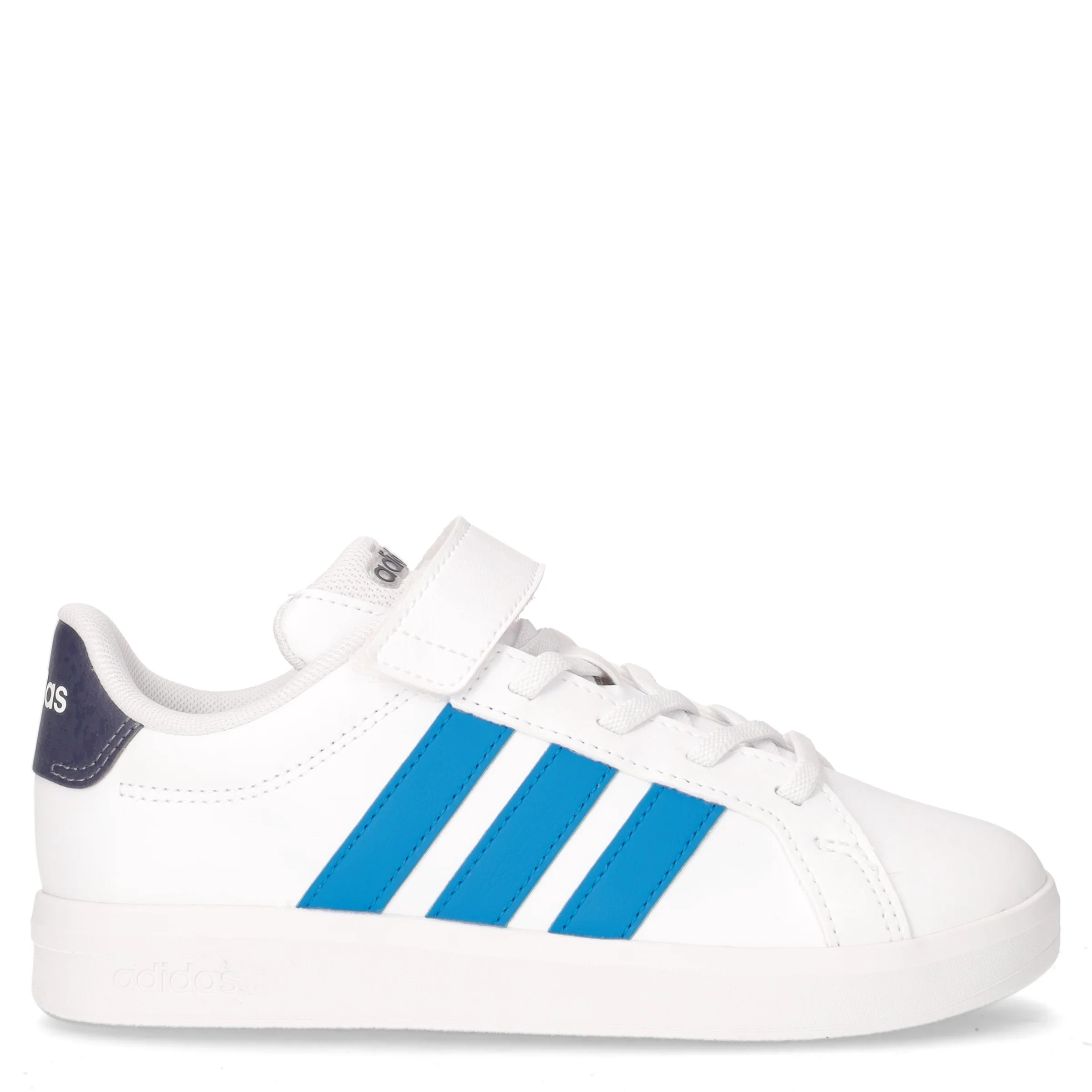 Grand Court 3.0 sneaker bambino in ecopelle bianco azzurro