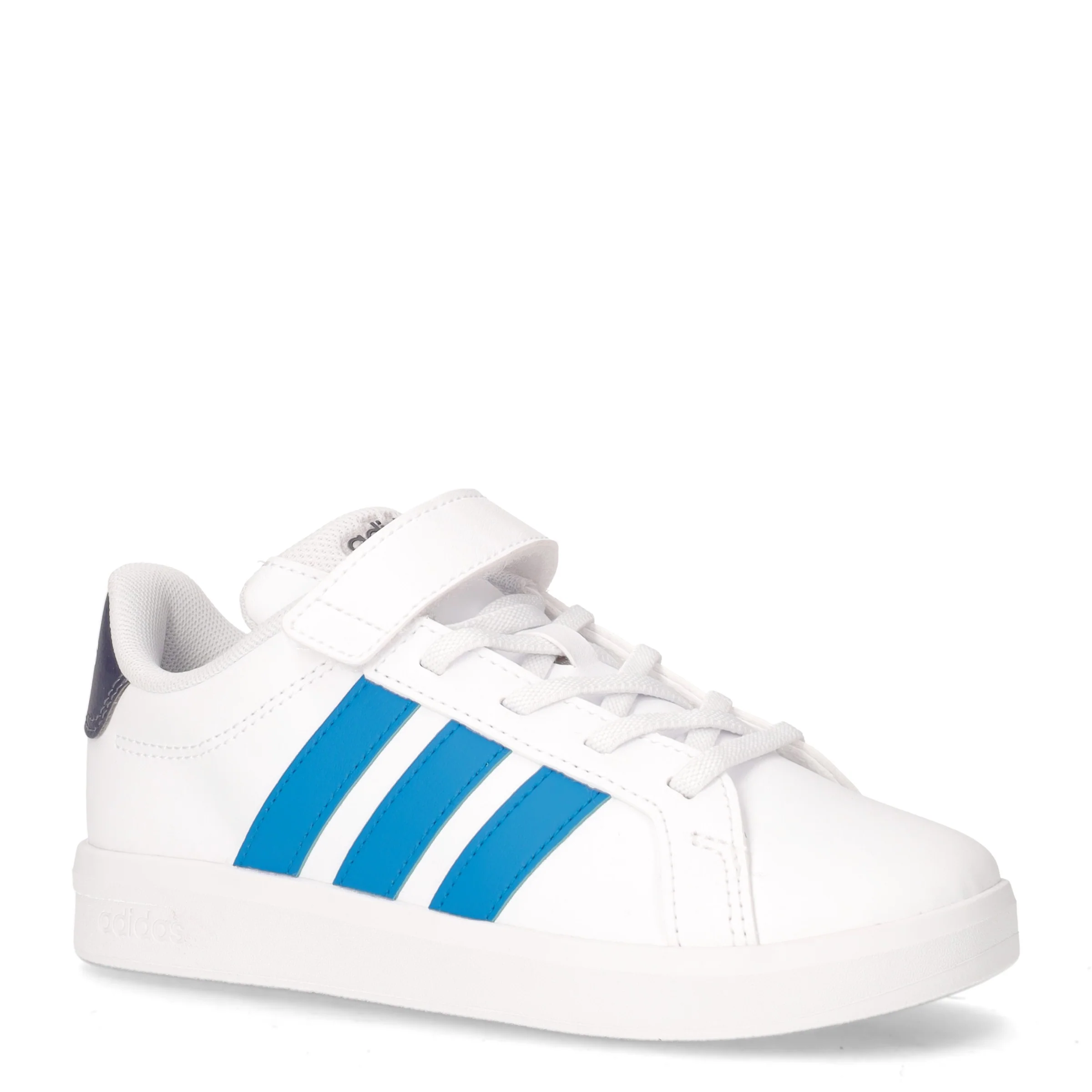 Grand Court 3.0 sneaker bambino in ecopelle bianco azzurro - Image 2