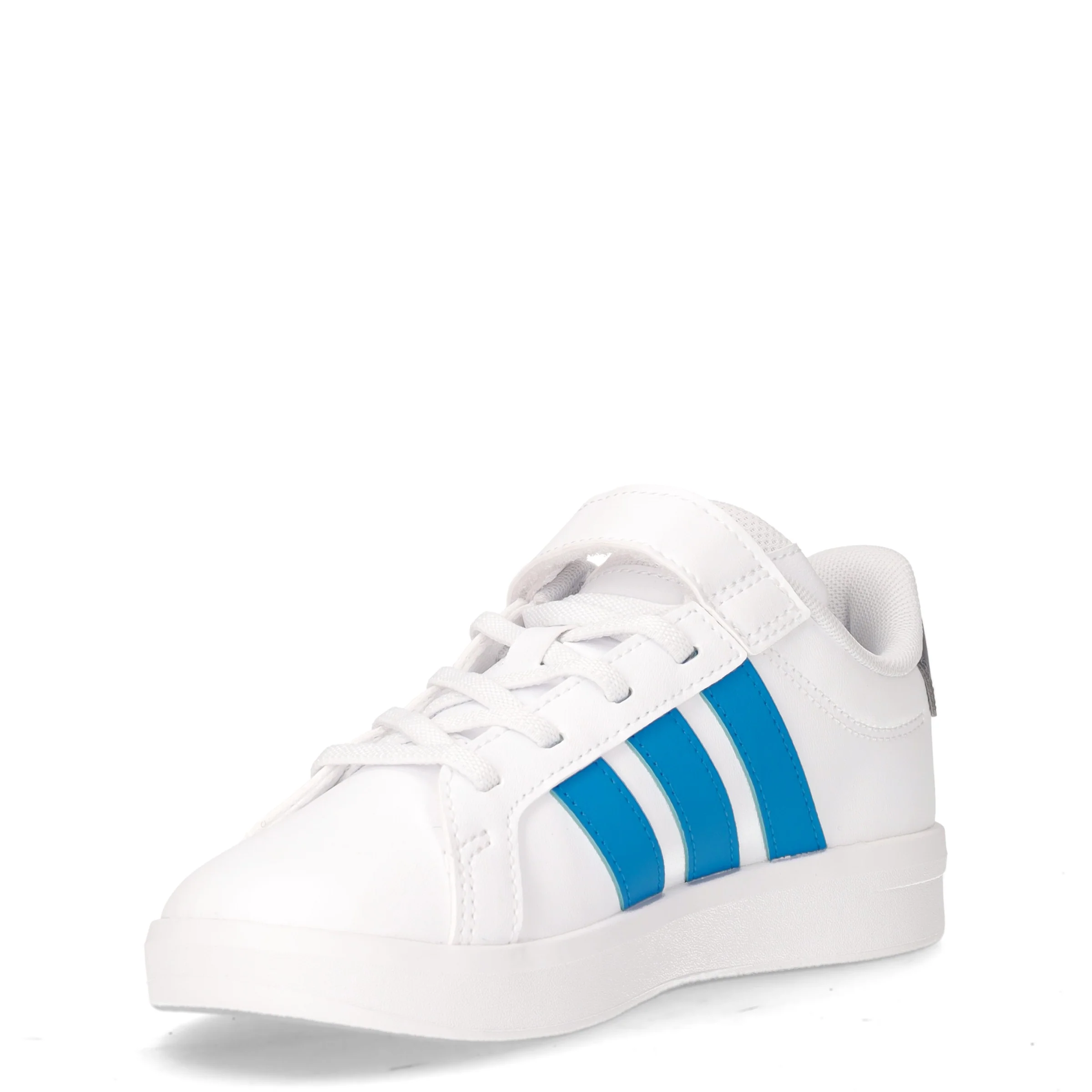 Grand Court 3.0 sneaker bambino in ecopelle bianco azzurro - Image 3