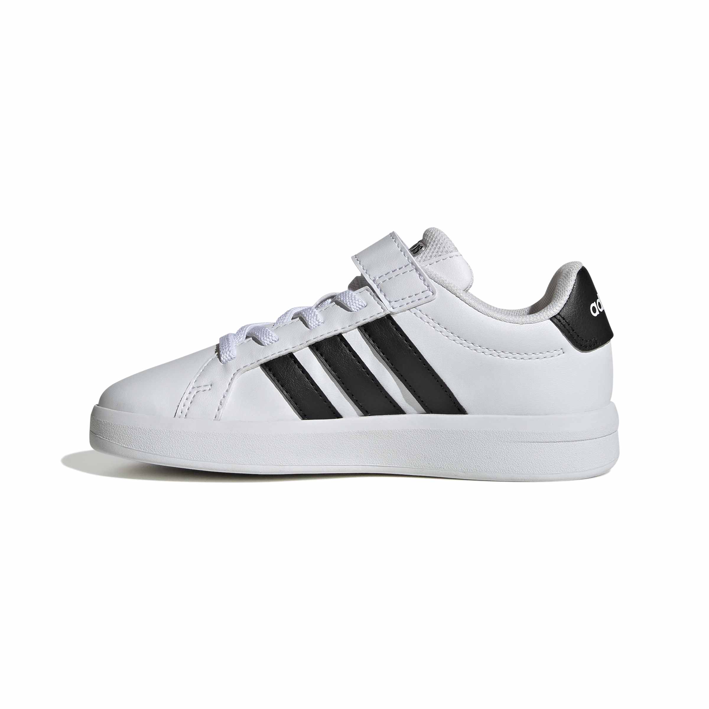 Grand Court 3.0 sneaker bambino in ecopelle bianco nero - Image 2