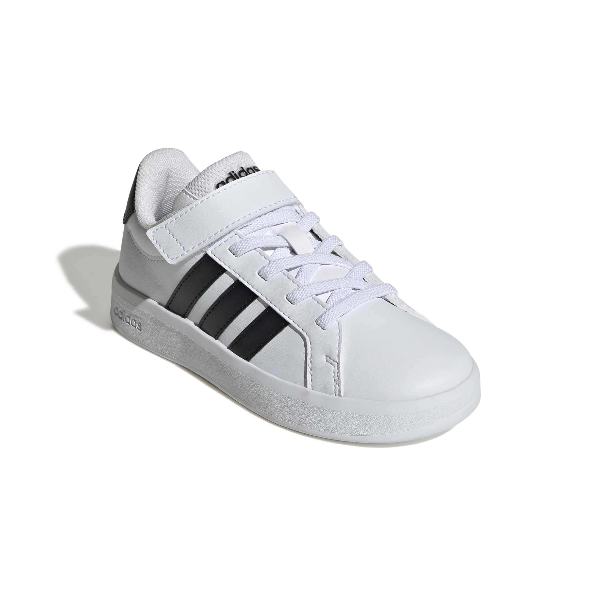 Grand Court 3.0 sneaker bambino in ecopelle bianco nero - Image 3