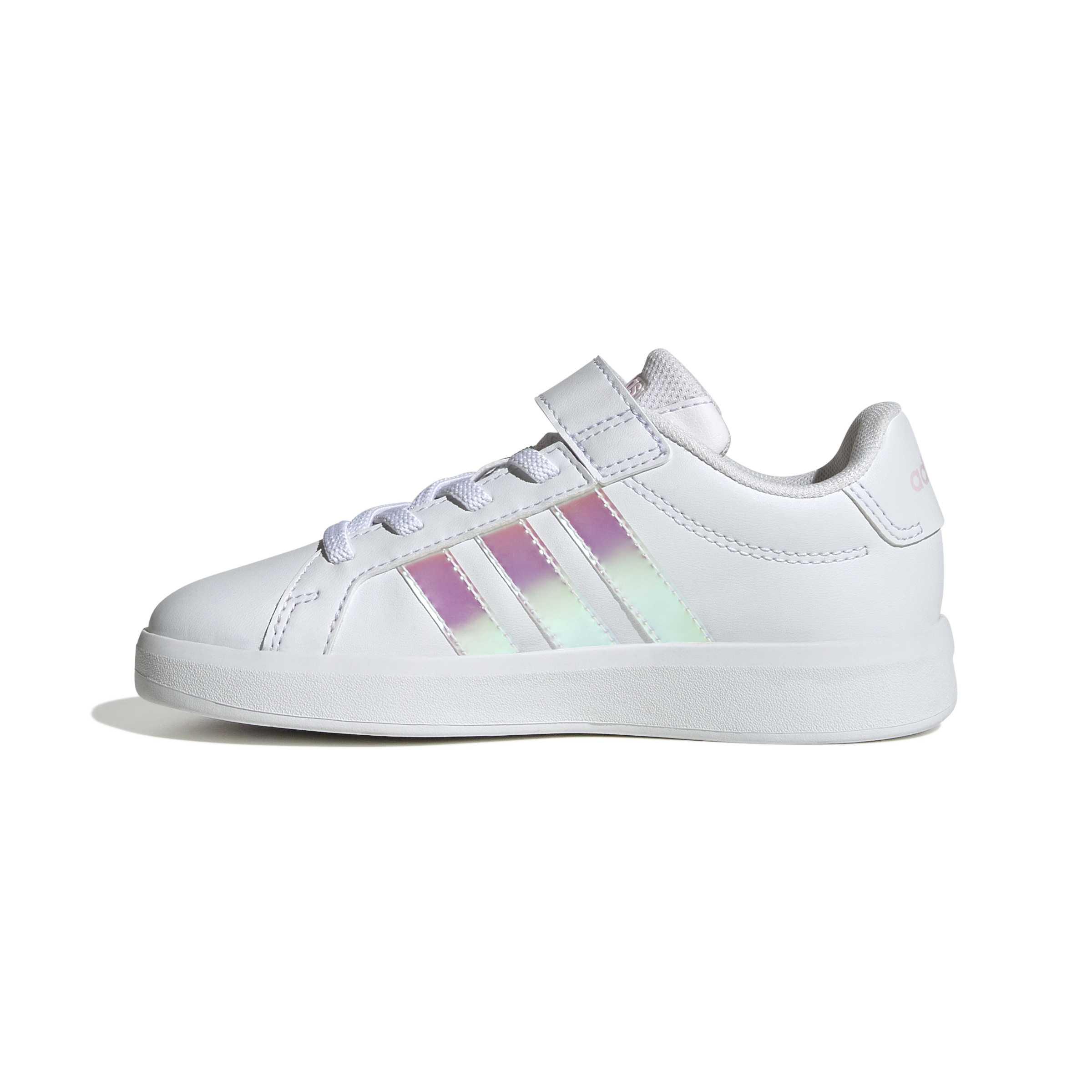 Grand Court 3.0 sneaker in ecopelle bambina bianco iridescente - Image 2