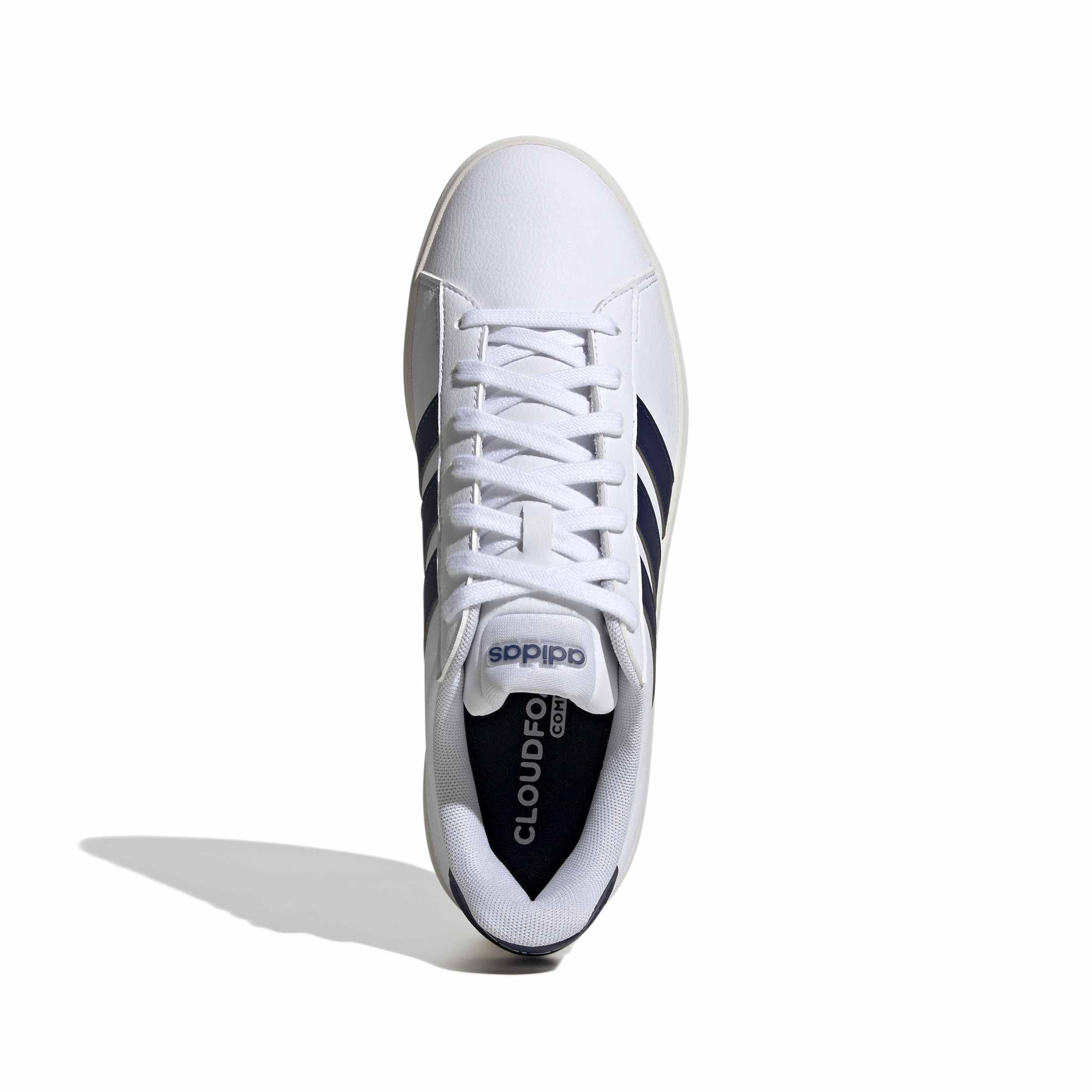 Grand Court 3.0 sneaker in ecopelle bianco blu - Image 4