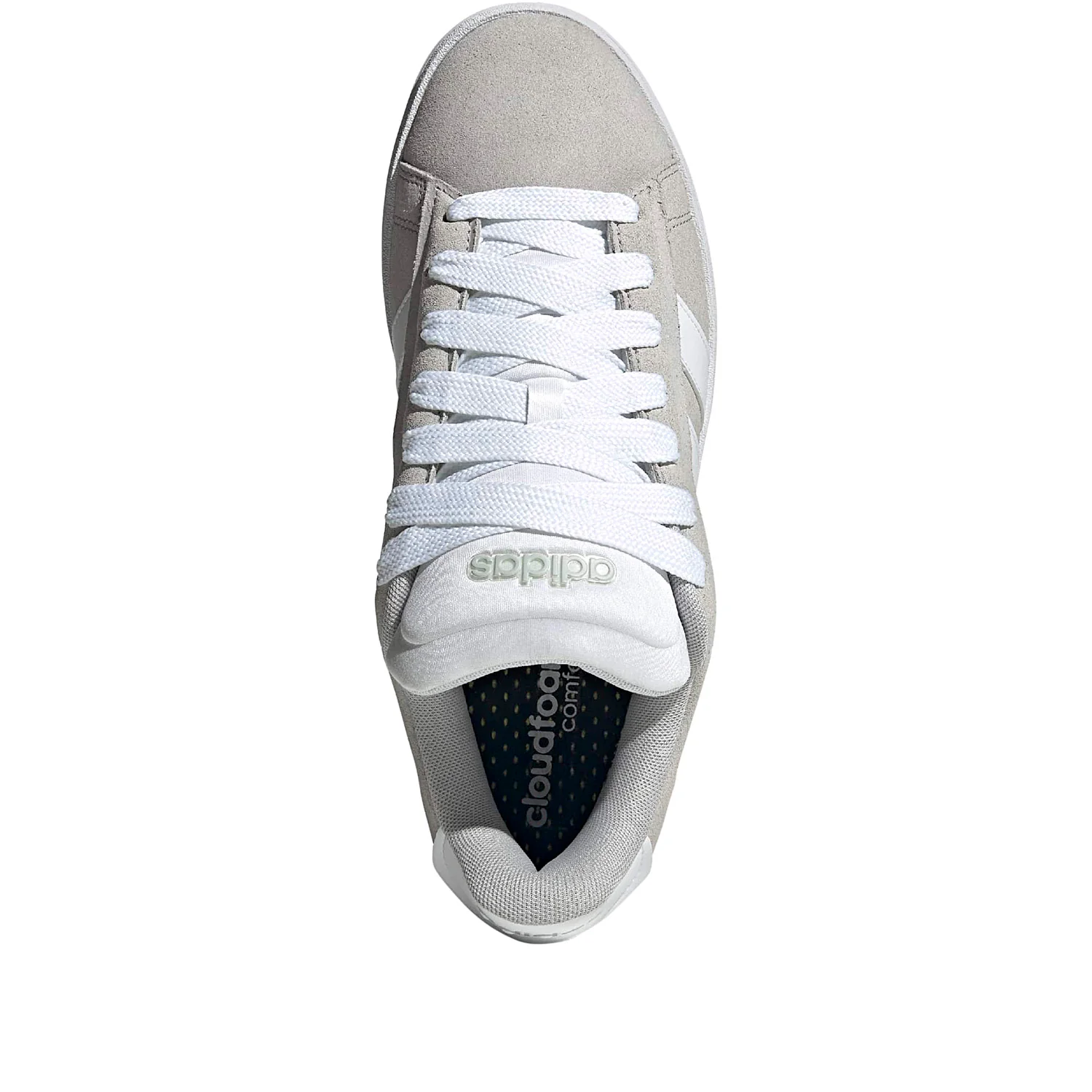 Grand Court Alpha 00s sneaker in pelle ed ecopelle grigio bianco - Image 4
