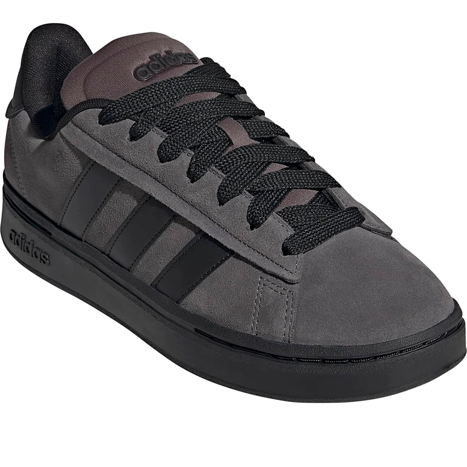 Grand Court Alpha 00s sneaker in pelle ed ecopelle grigio nero - Image 2