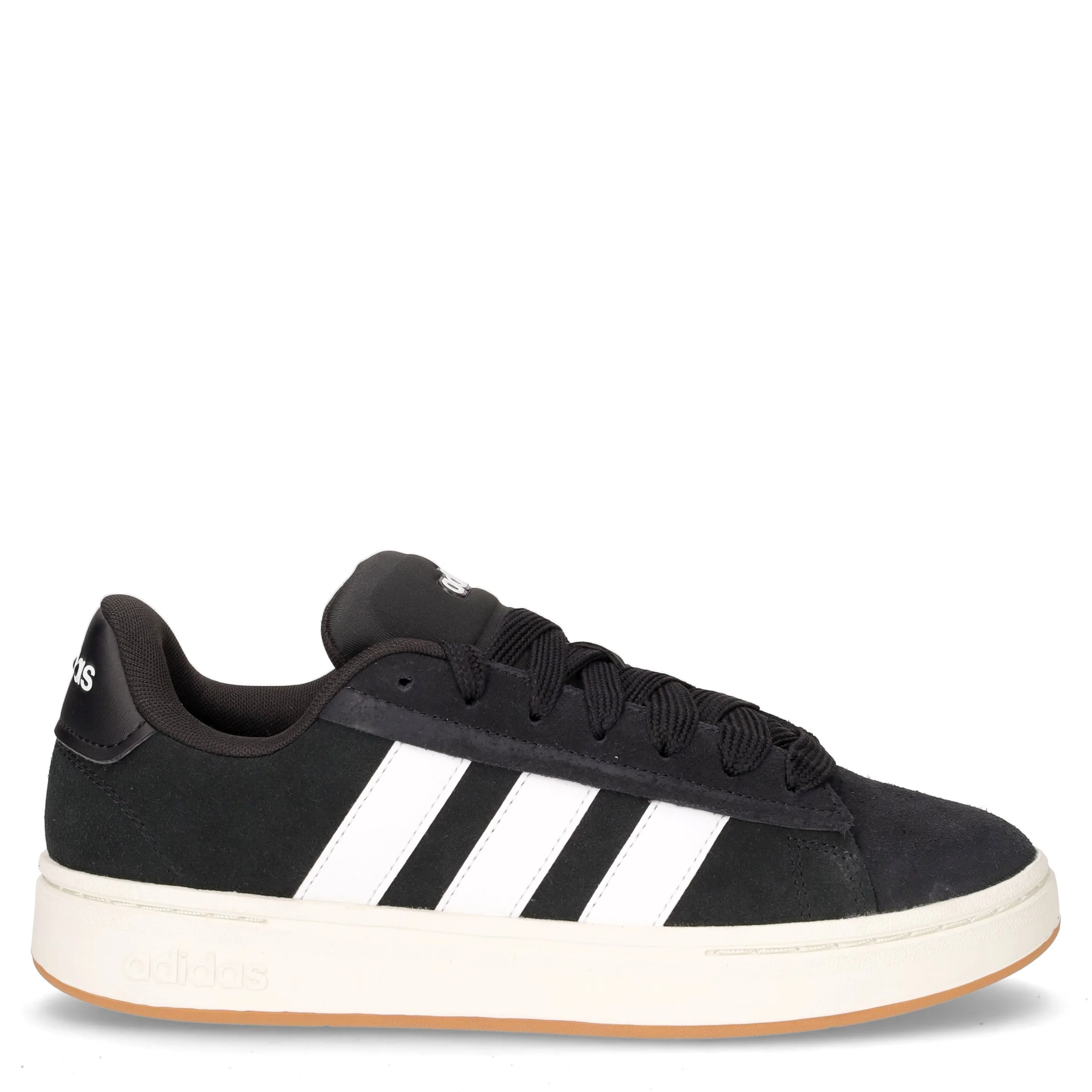 Grand court alpha 2.0 sneaker in ecopelle scamosciata nero