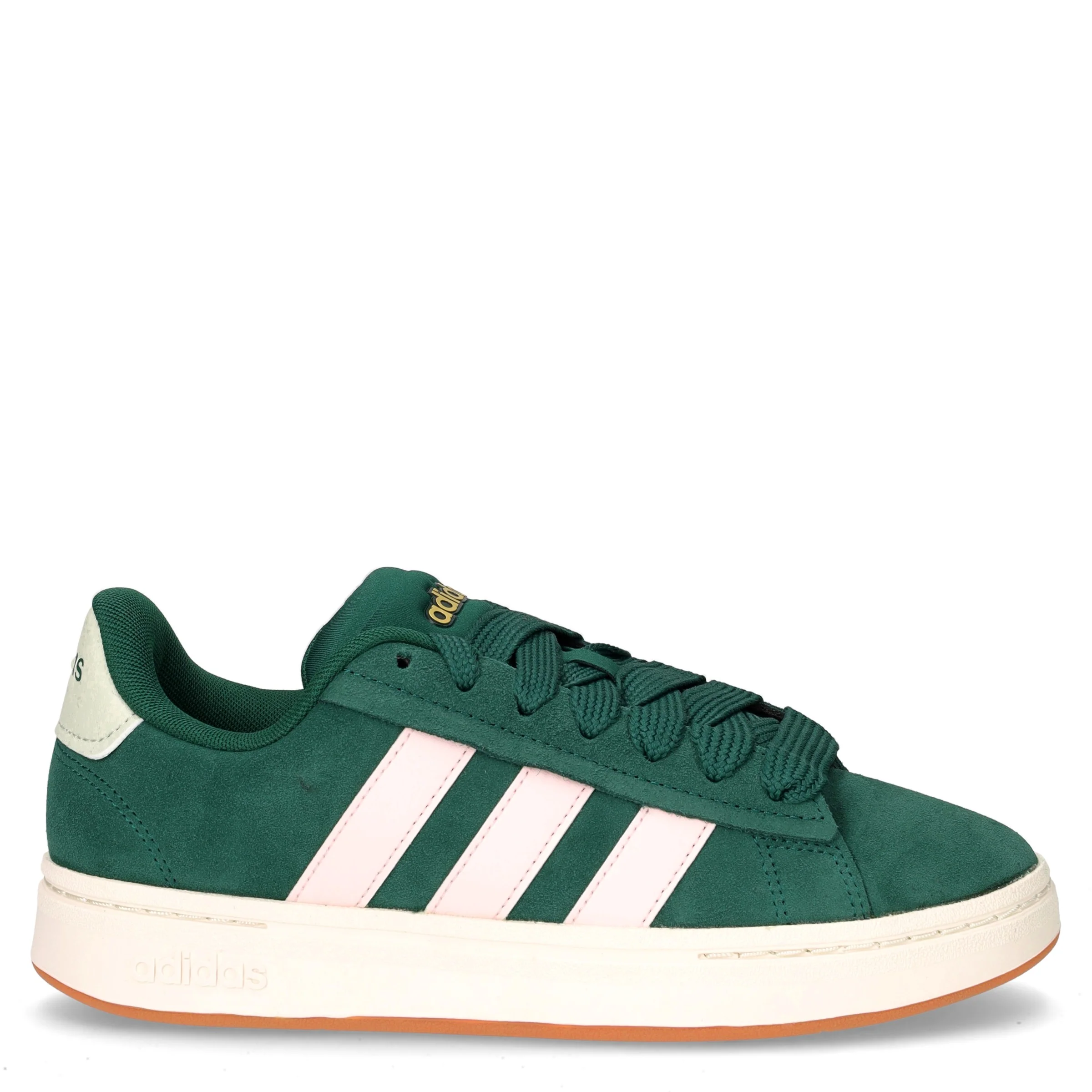 Grand court alpha 2.0 sneaker in ecopelle scamosciata verde