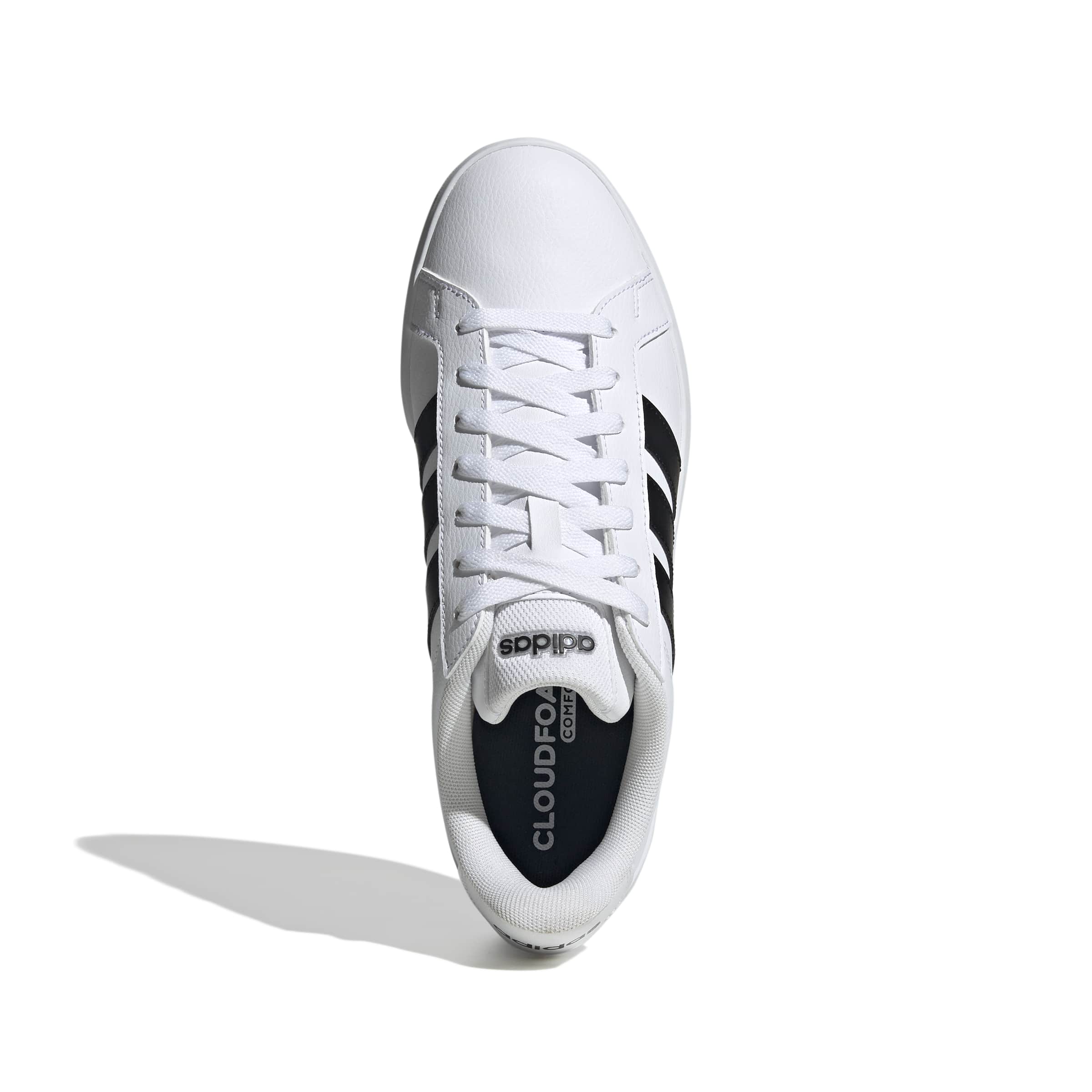 Grand Court Base 3.0 sneaker in ecopelle bianco nero - Image 3