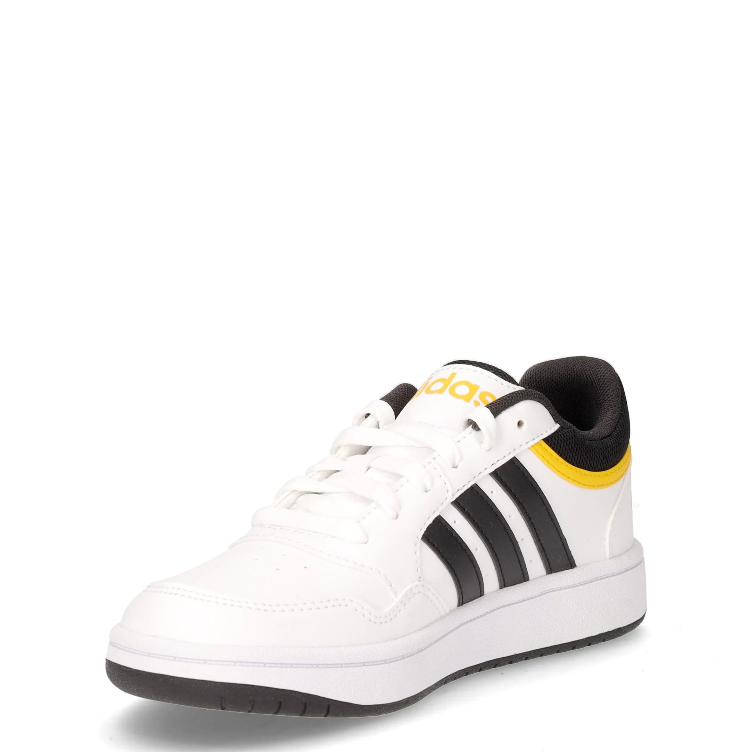 Hoops 3.0 k sneaker da bambino in ecopelle bianco nero - Image 3