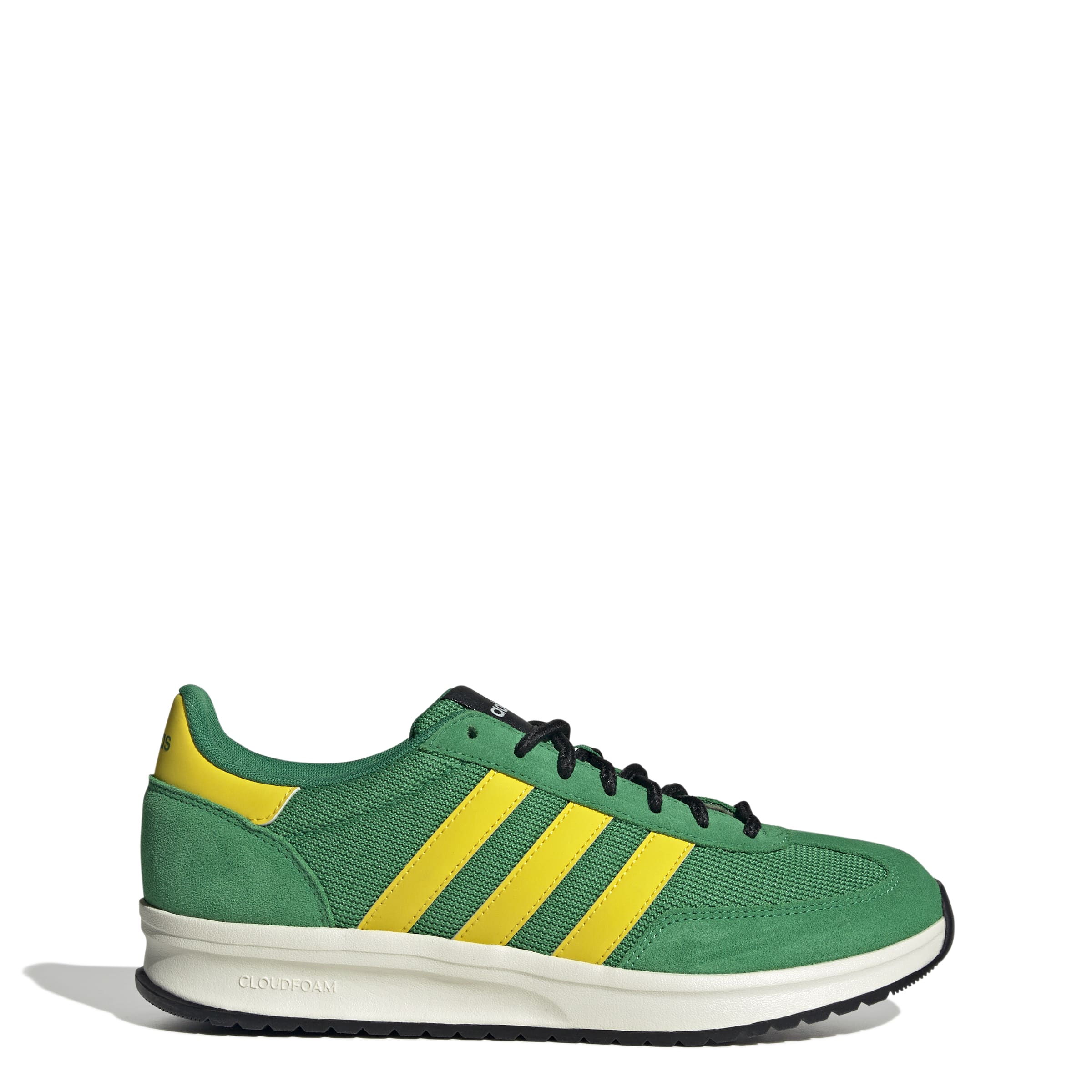 Run 70s 2.0 sneaker in tessuto e pelle scamosciata verde giallo