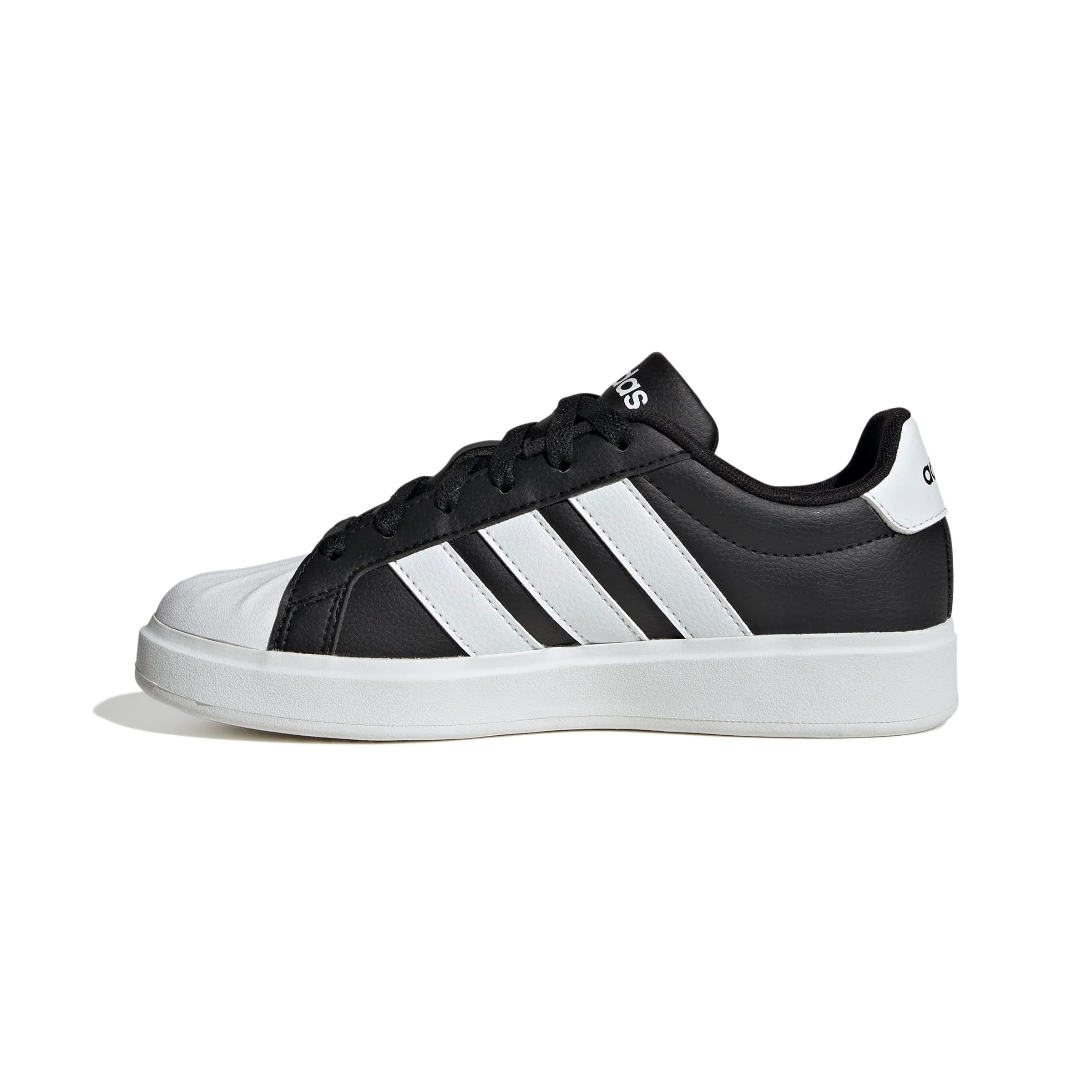 Streettalk sneaker in ecopelle ragazzo nero bianco - Image 2