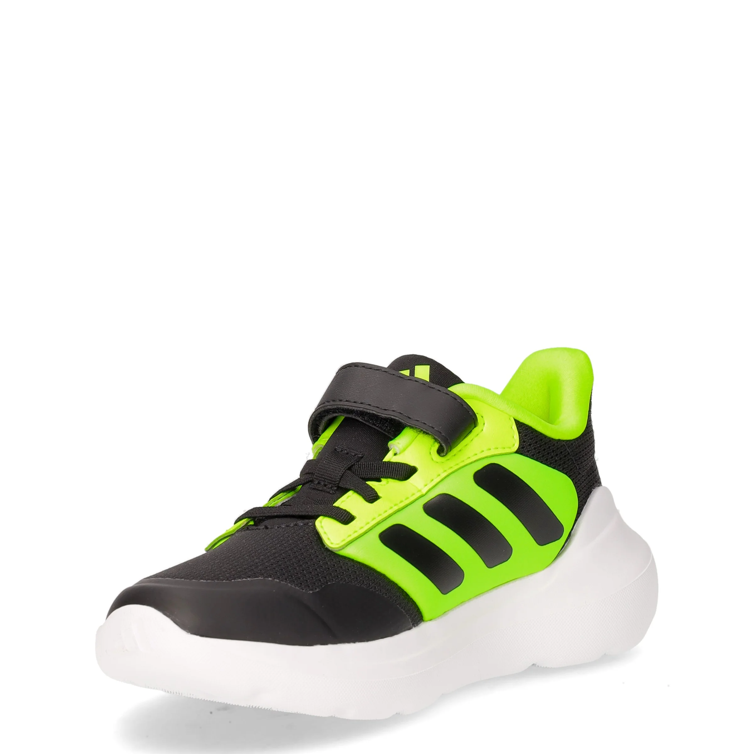 Tensaur Run 3.0 sneaker bambino in tessuto nero giallo fluo - Image 3