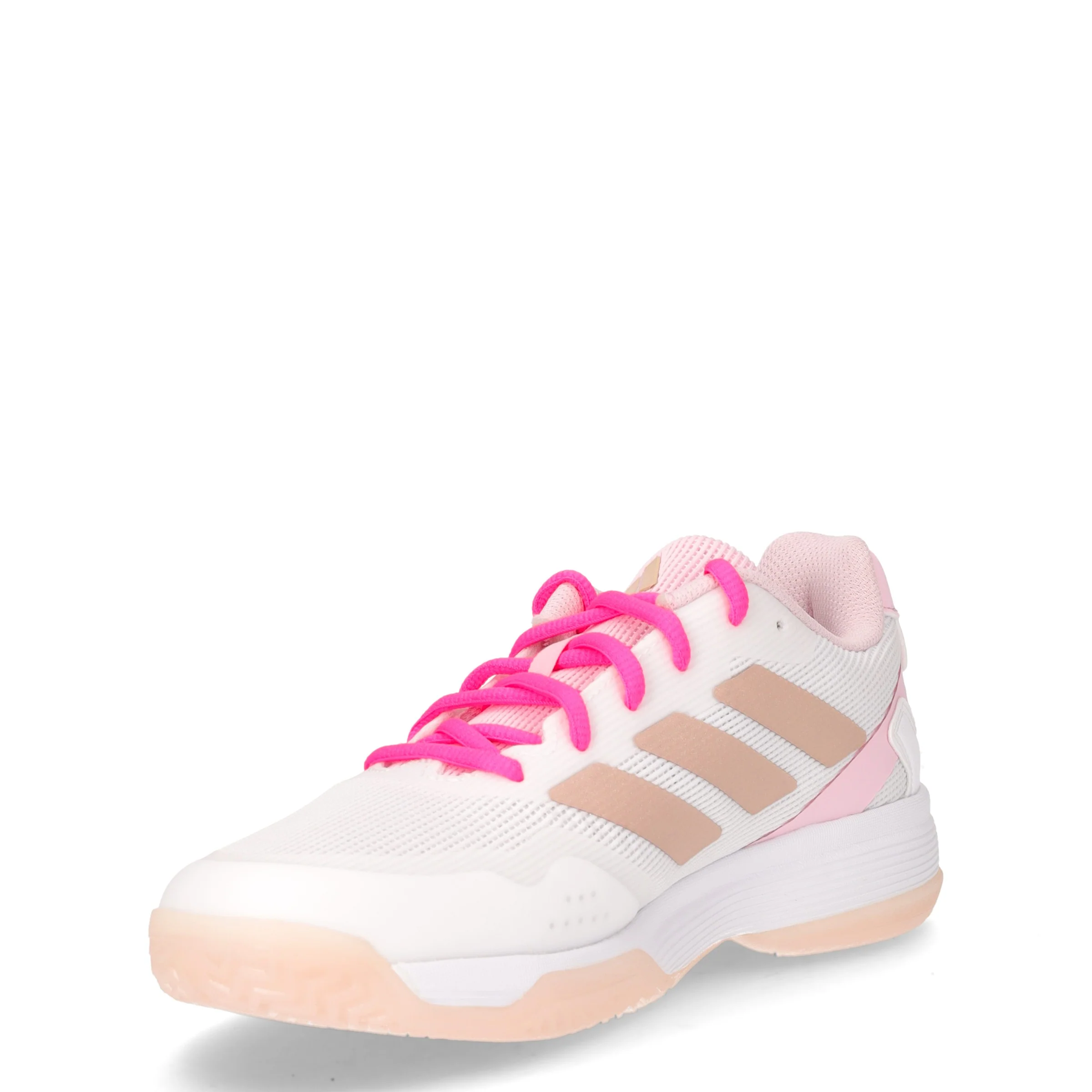 Ubersonic scarpa da tennis ragazza in tessuto bianco argento rosa - Image 3