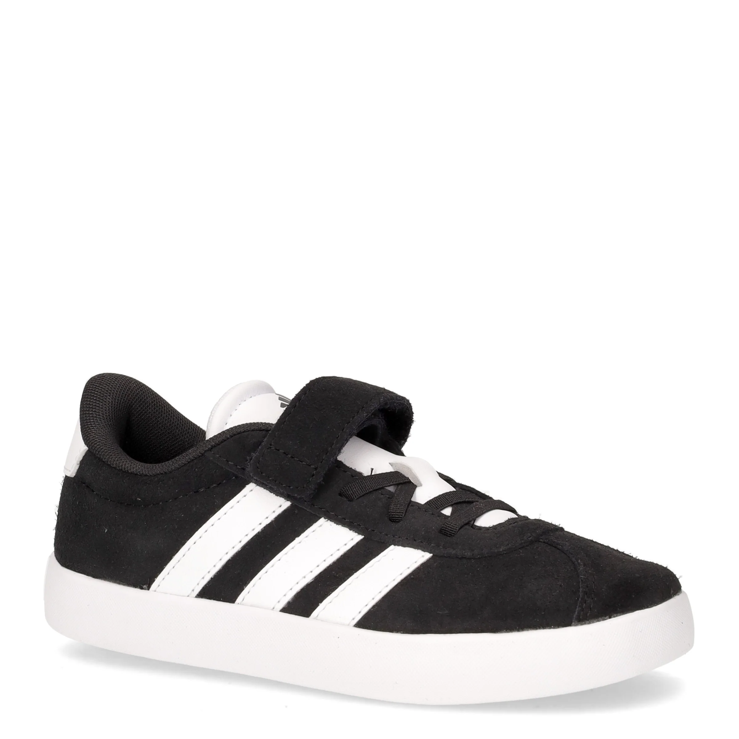 Vl Court 2 sneaker bambino in pelle ed ecopelle nero - Image 2