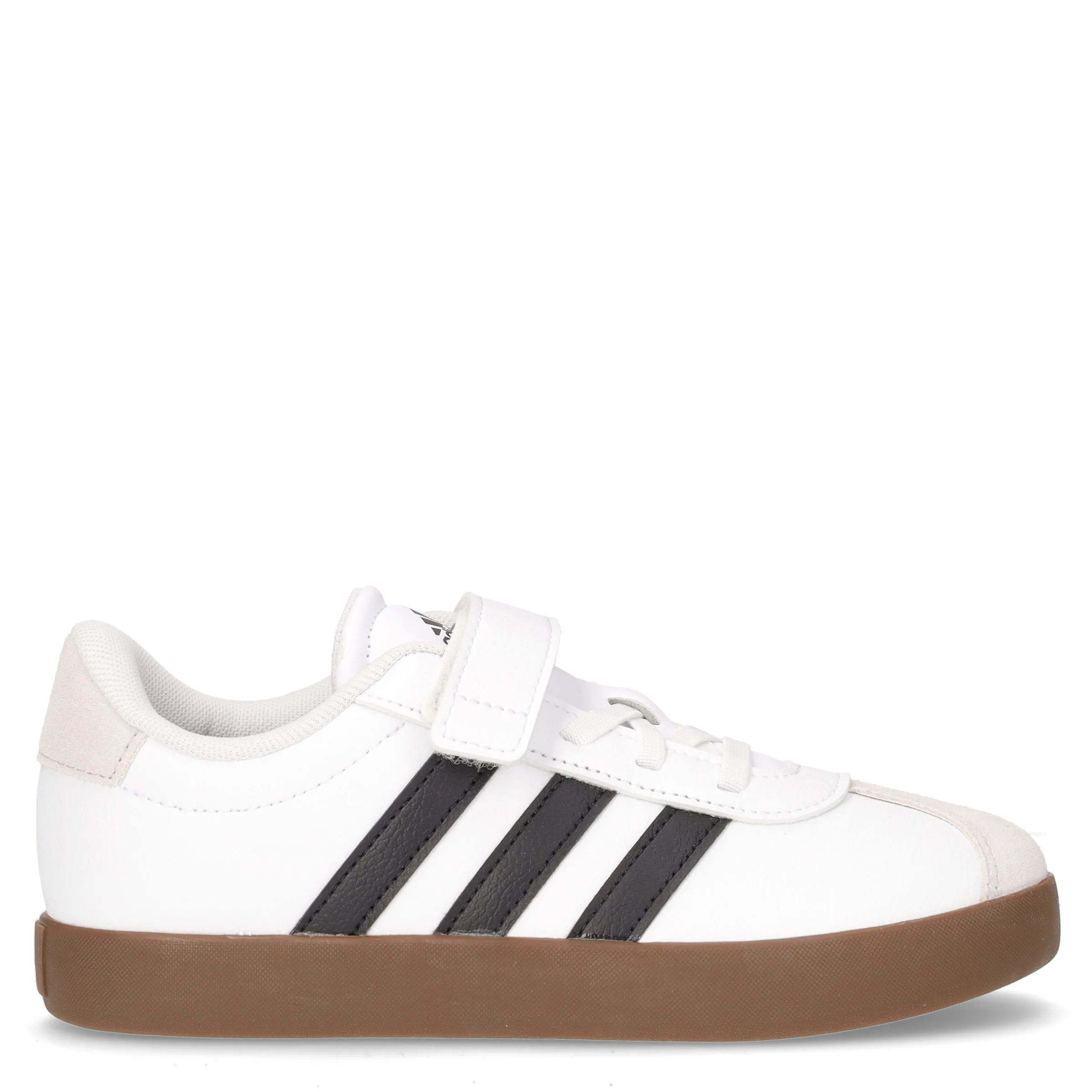 Vl Court 3.0 sneaker bambino in ecopelle bianco nero
