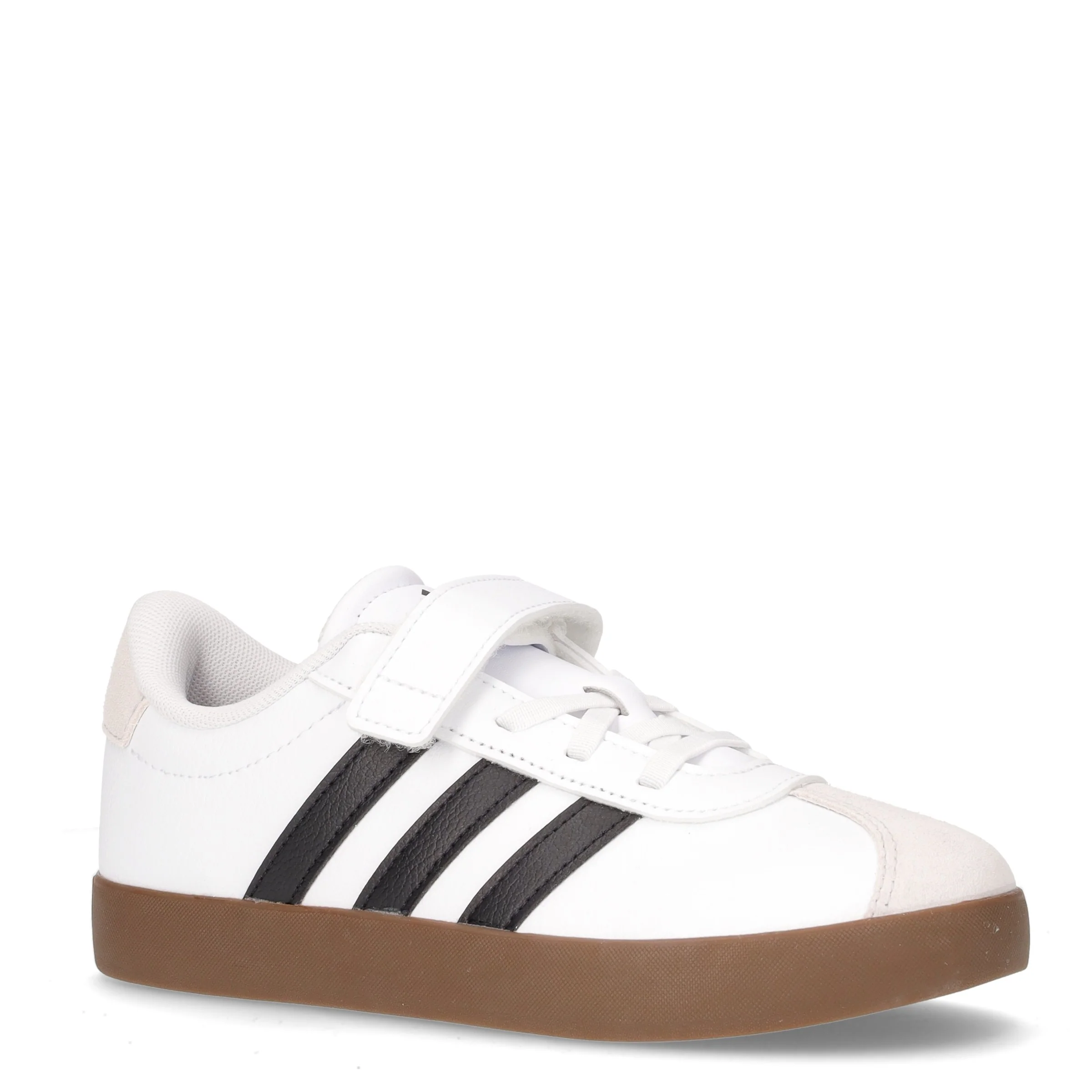 Vl Court 3.0 sneaker bambino in ecopelle bianco nero - Image 2