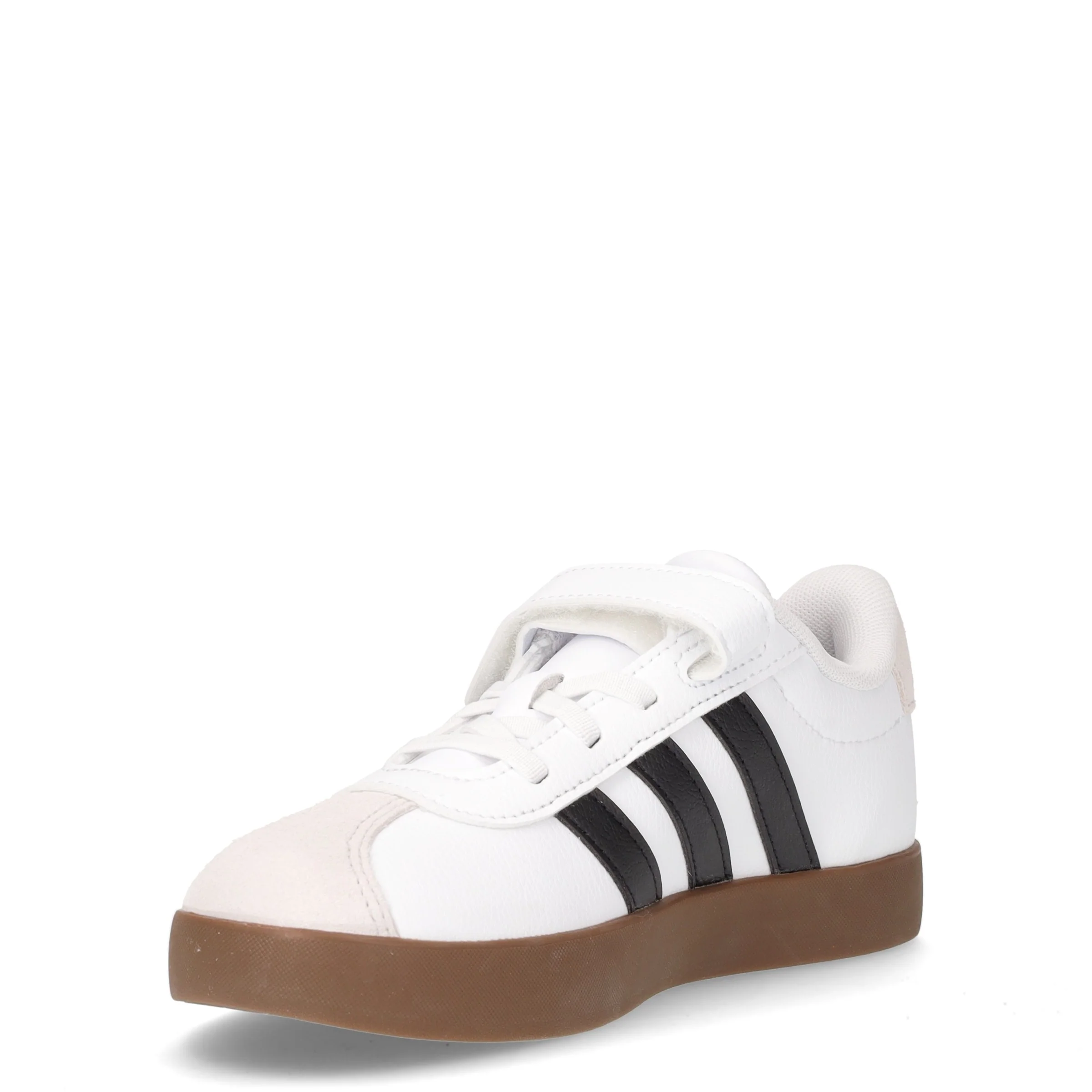 Vl Court 3.0 sneaker bambino in ecopelle bianco nero - Image 3