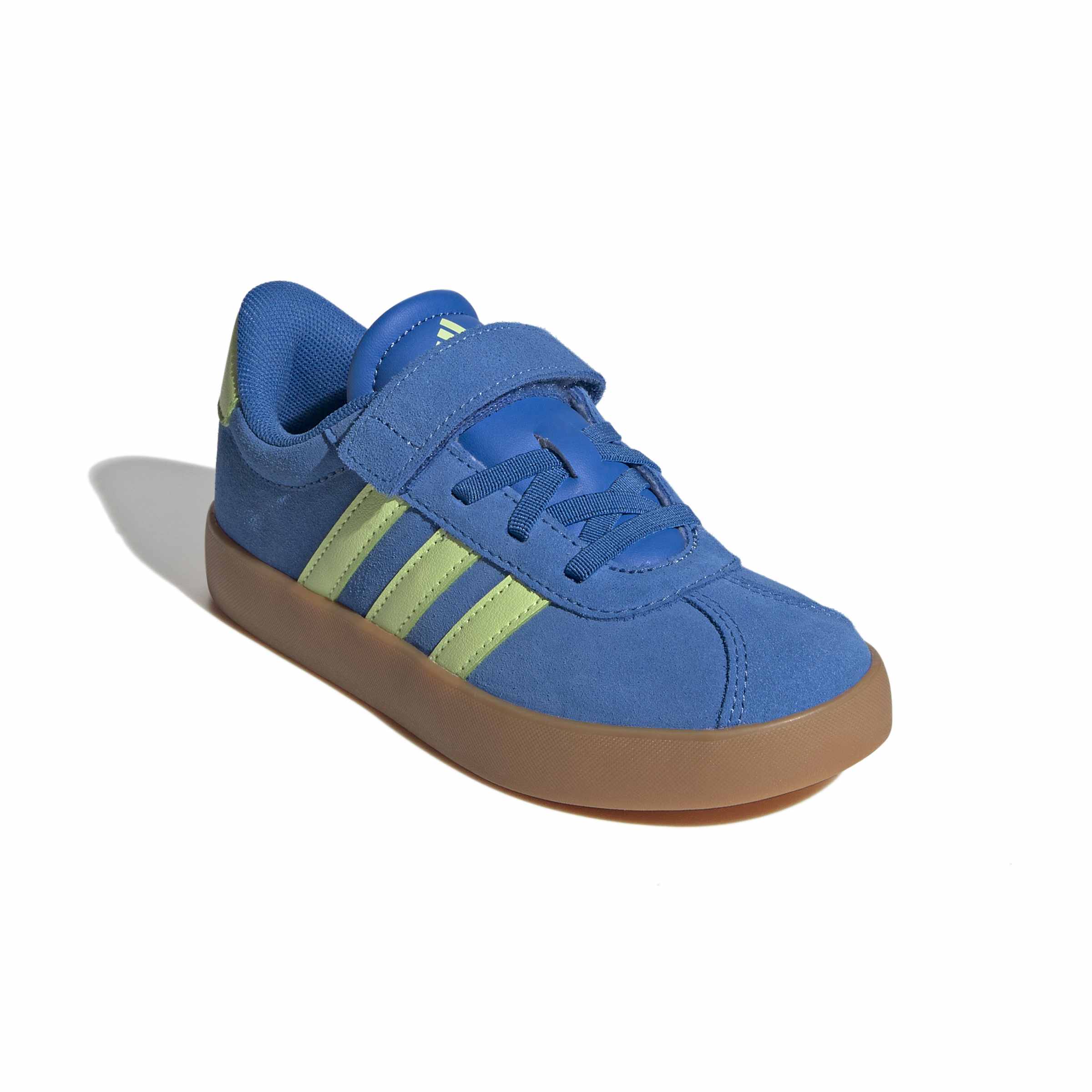 Vl Court 3.0 sneaker bambino in pelle ed ecopelle blu verde - Image 3