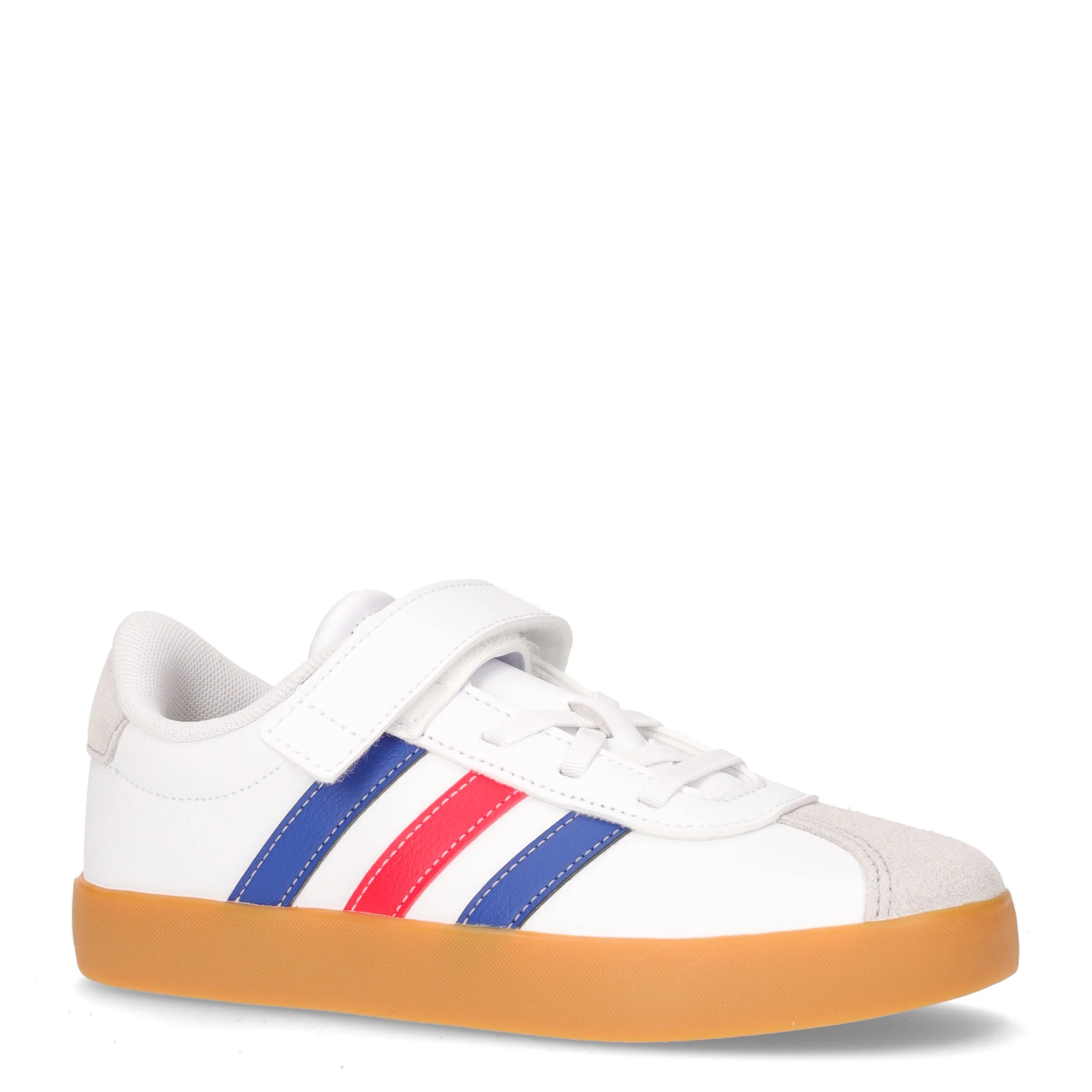 Vl court 3.0 sneaker da bambino in ecopelle bianco blu - Image 2