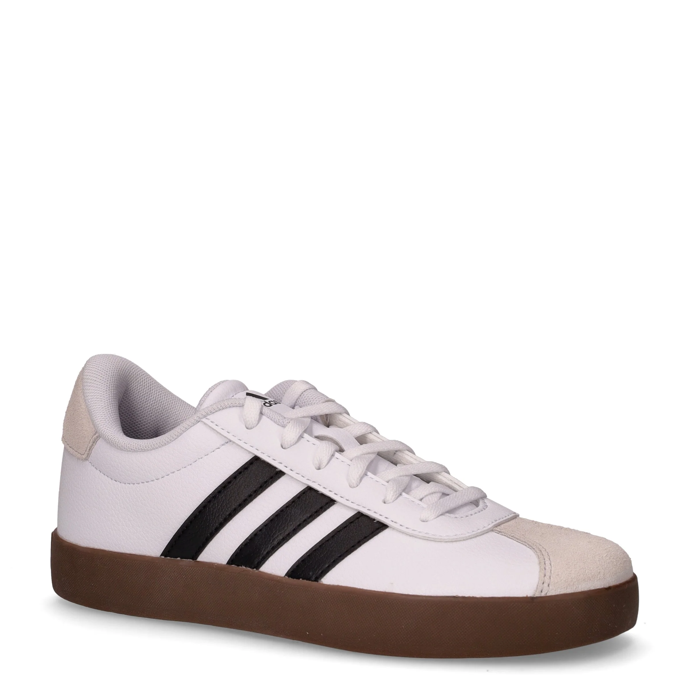 Vl Court 3.0 sneaker in ecopelle ragazzo bianco nero - Image 2