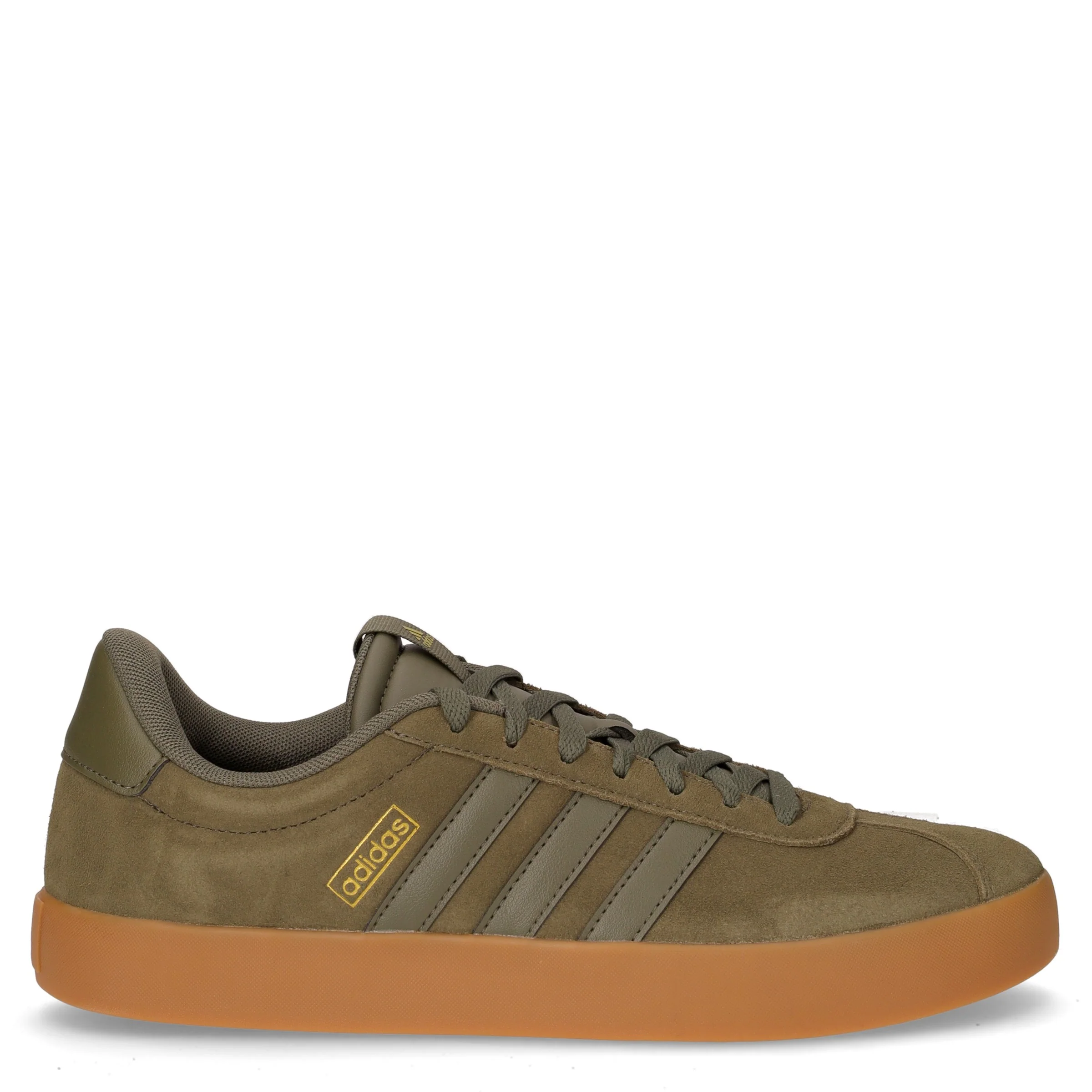 Vl court 3.0 sneaker in ecopelle scamosciata verde oliva