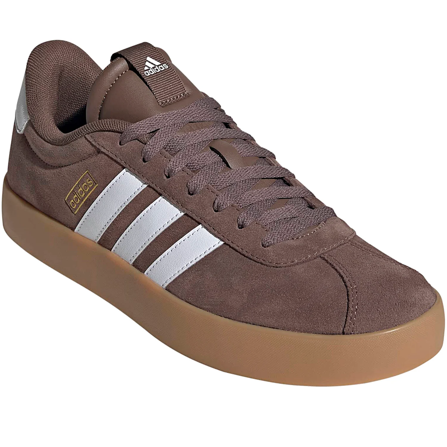 Vl Court 3.0 sneaker in pelle ed ecopelle marrone bianco - Image 2