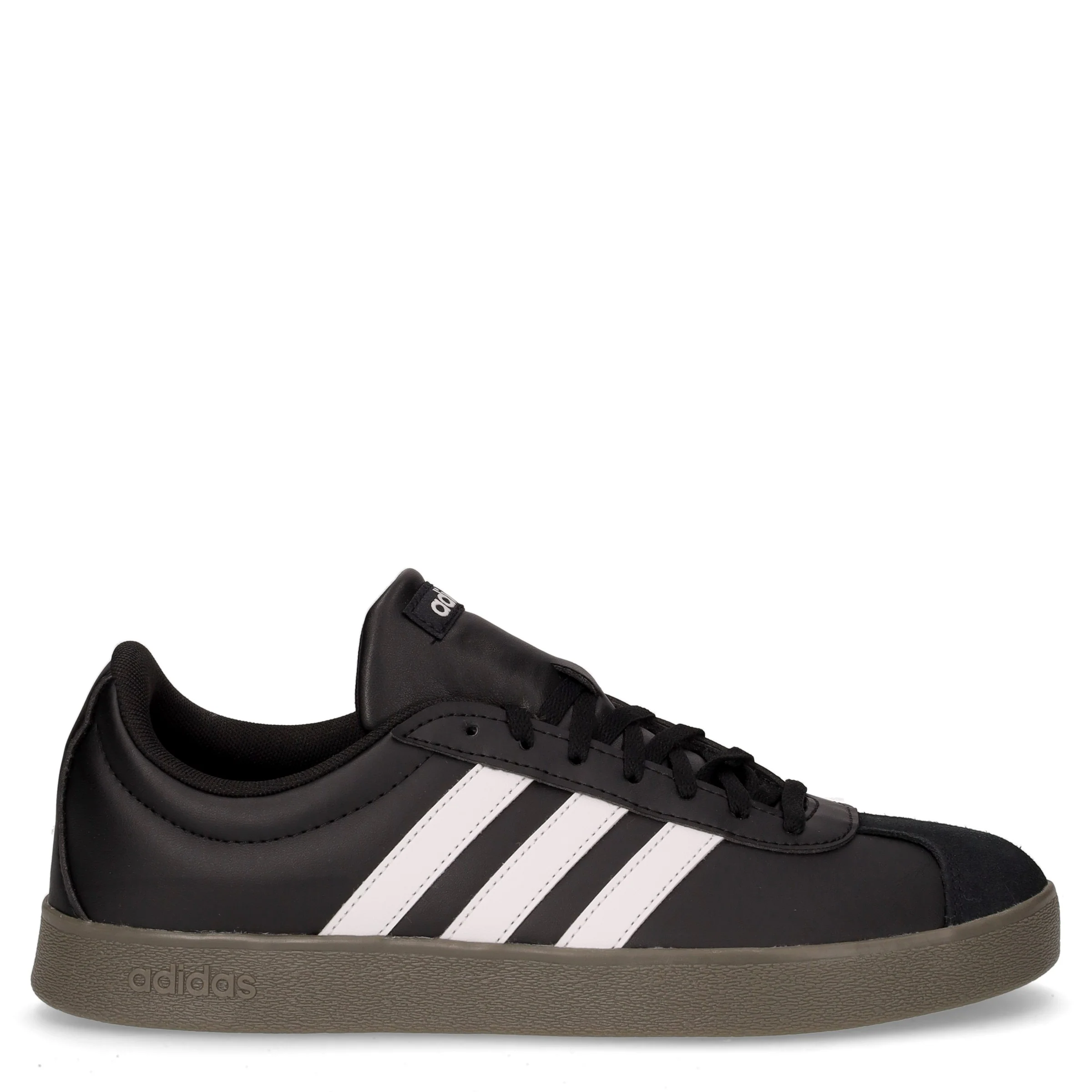 Vl court base sneaker in ecopelle nero bianco