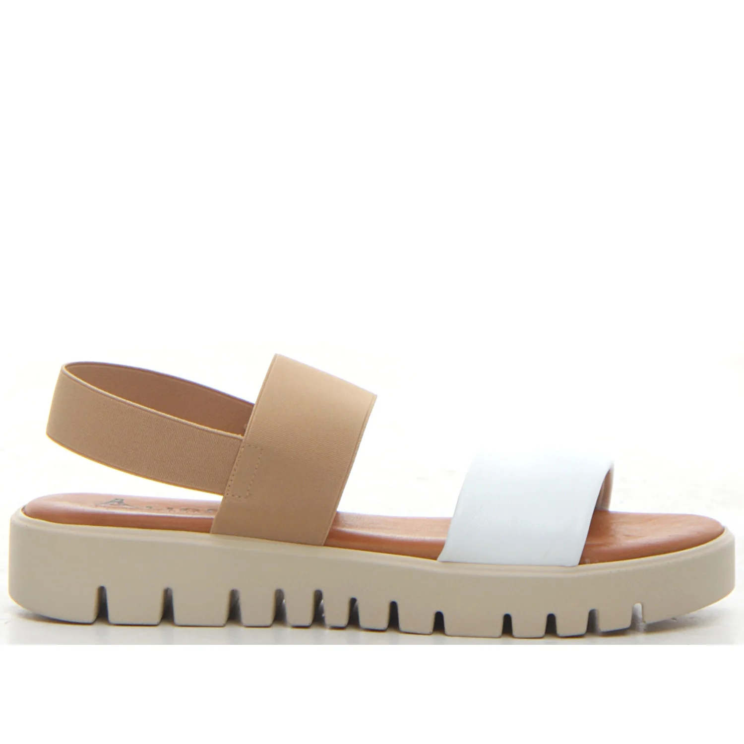 Sandalo bianco beige