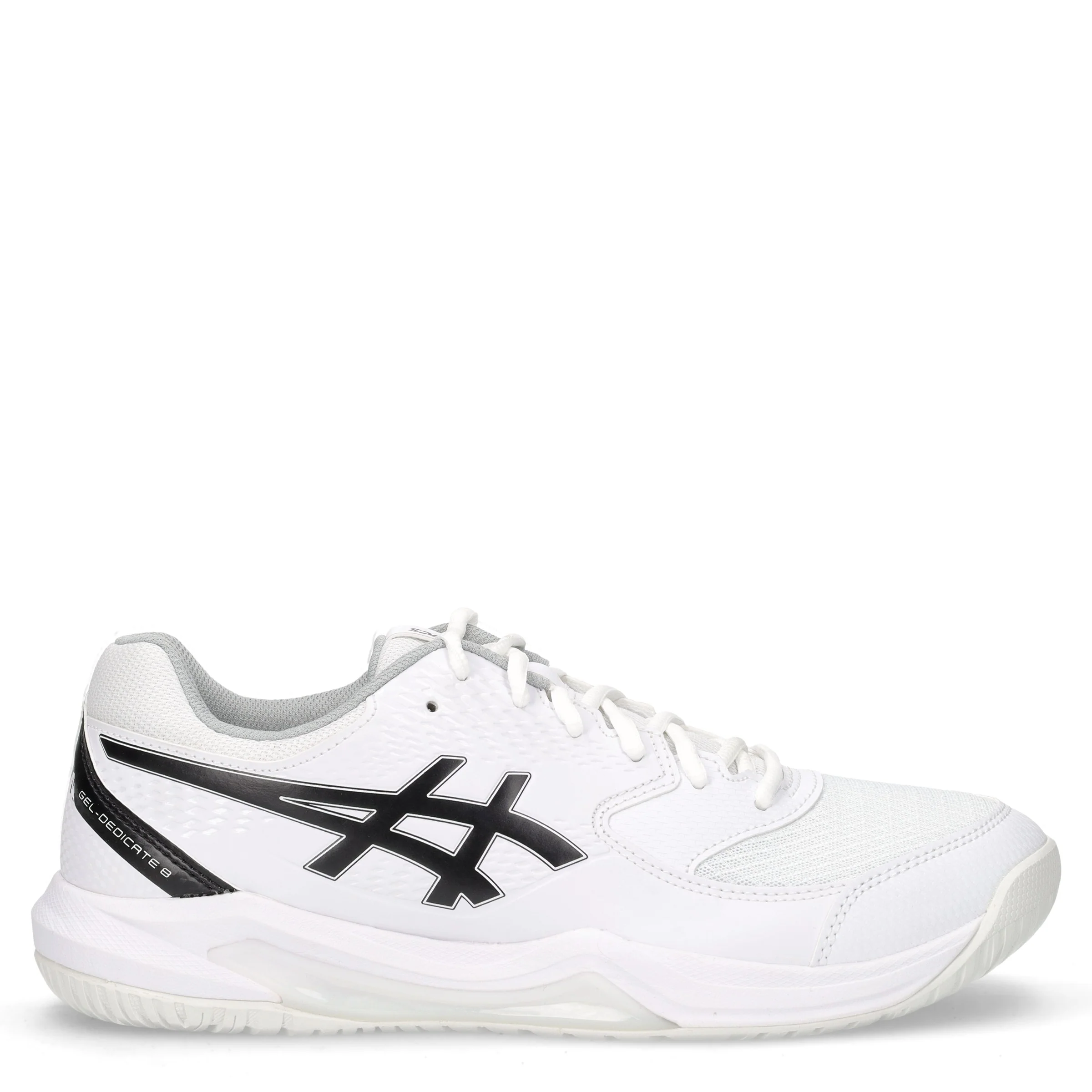 Gel-Dedicate 8 scarpa da tennis in ecopelle bianco nero