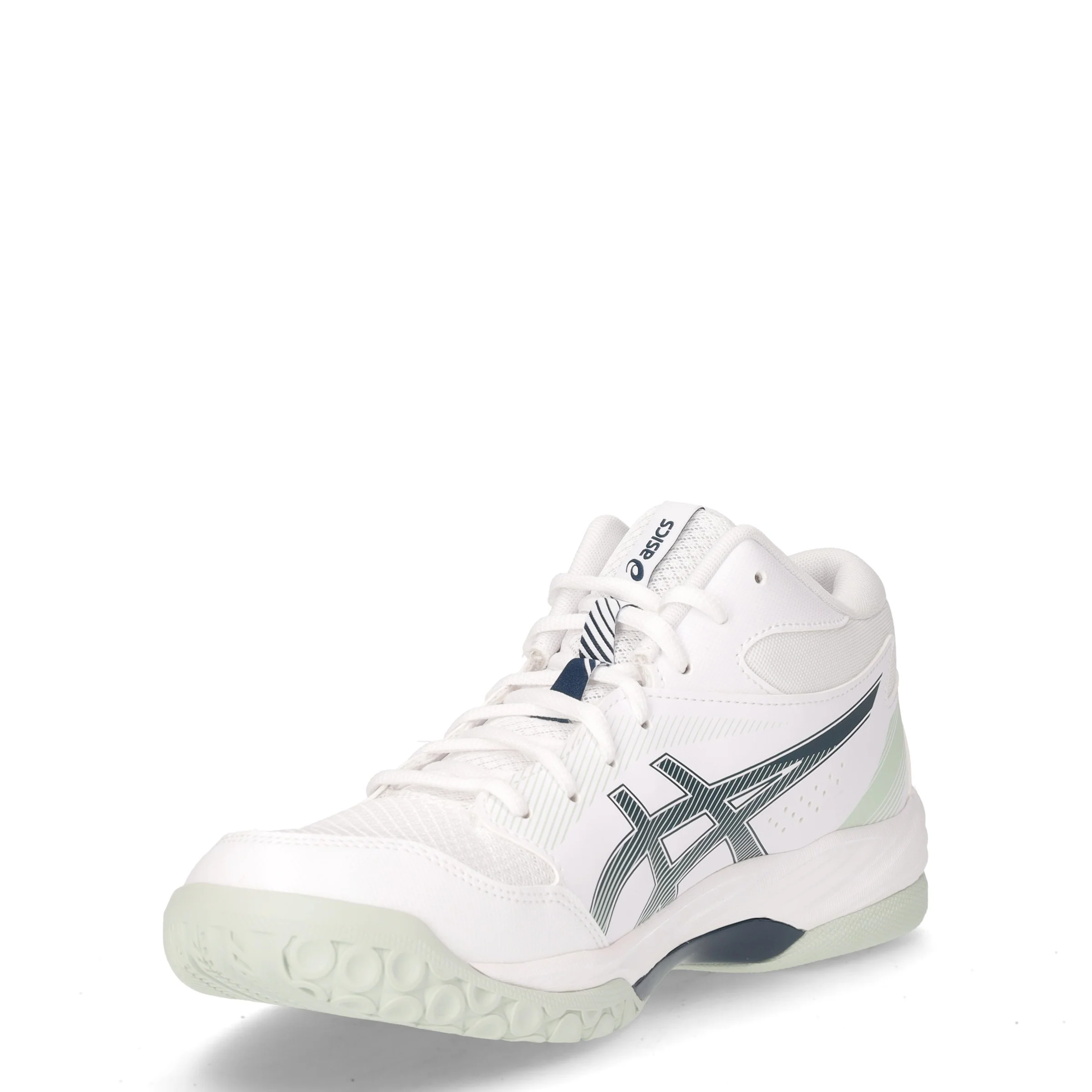 Gel Task MT 4 scarpa da pallavolo in ecopelle bianco verde - Image 3