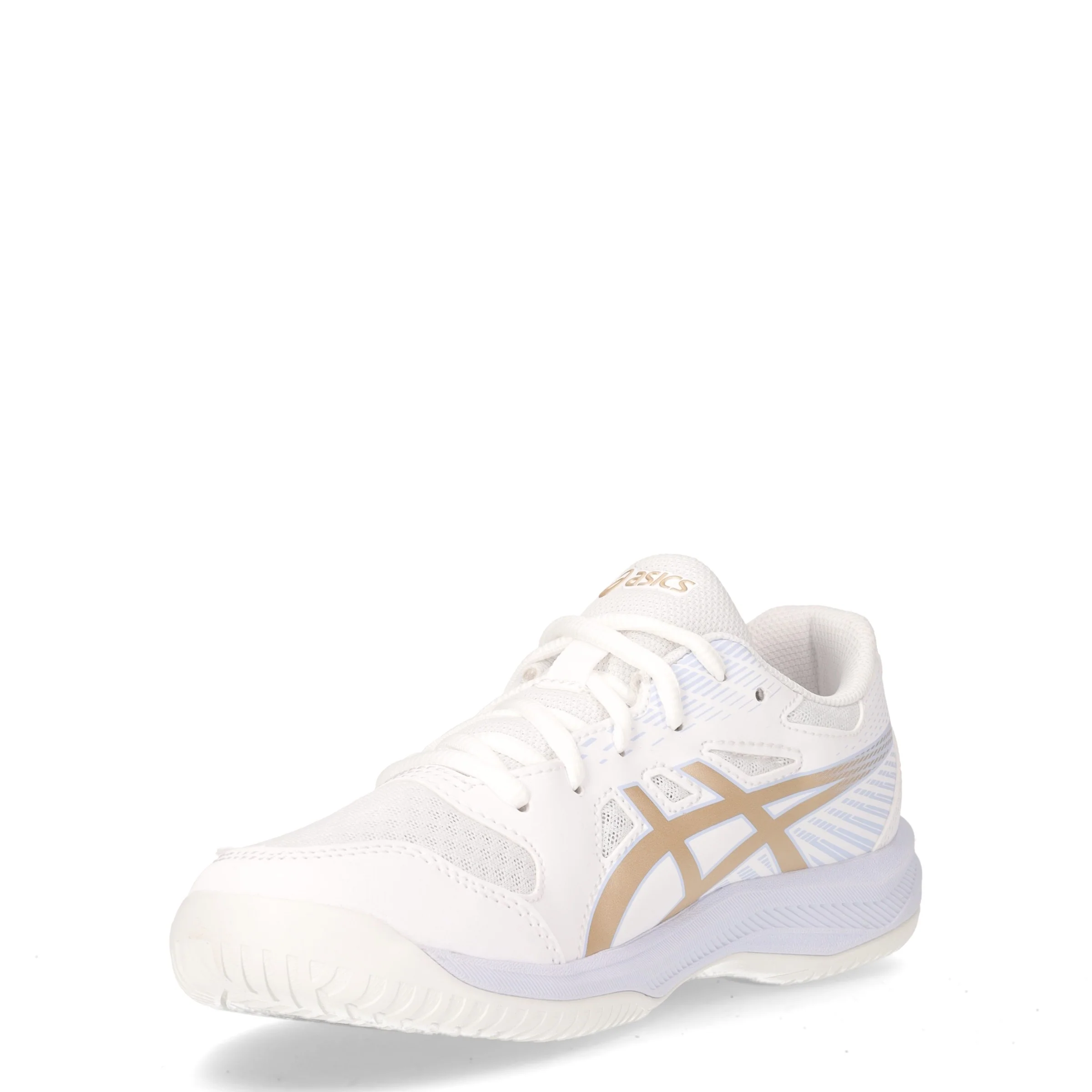 Upcourt 6 GS scarpa da pallavolo ragazza in ecopelle bianco champagne - Image 3