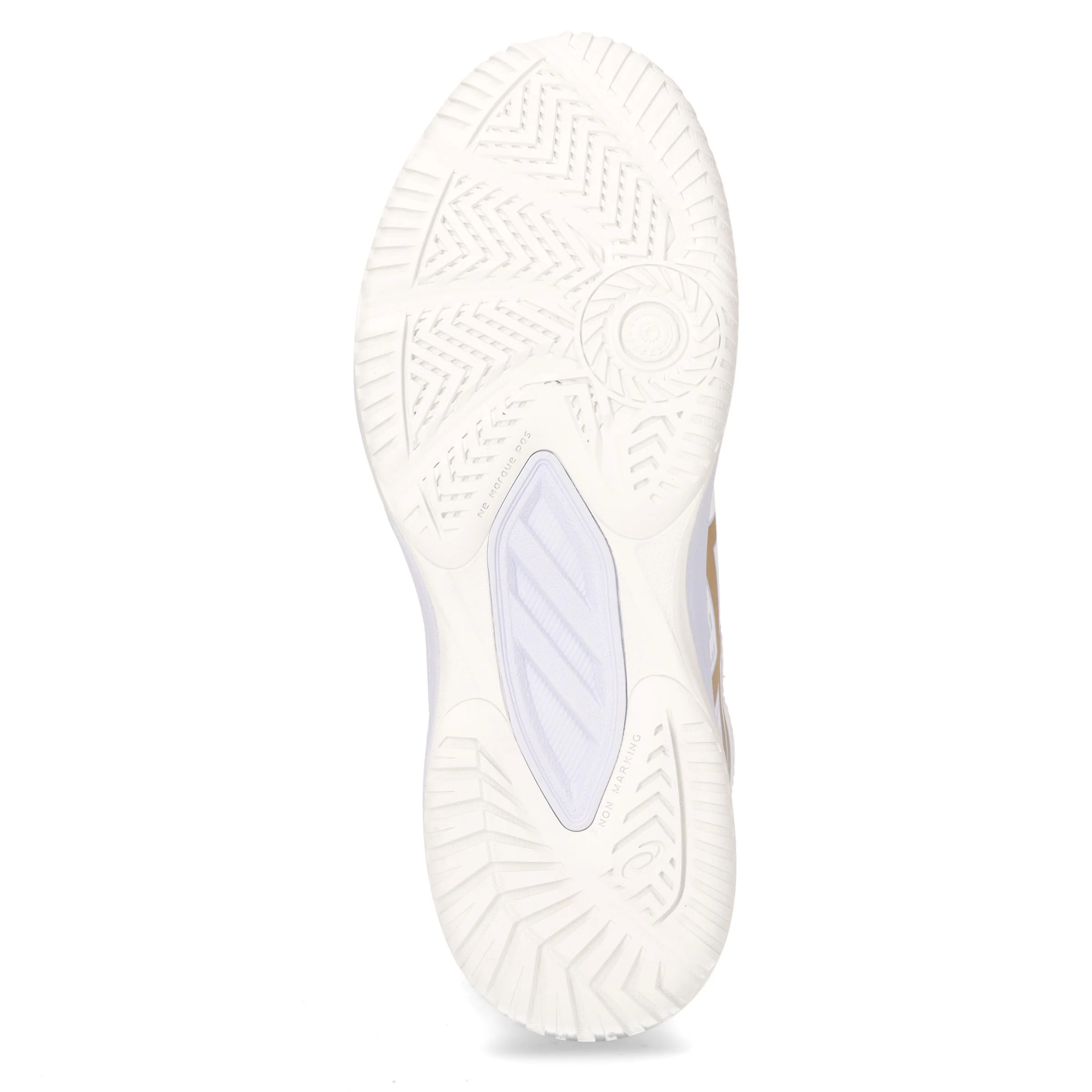 Upcourt 6 GS scarpa da pallavolo ragazza in ecopelle bianco champagne - Image 4