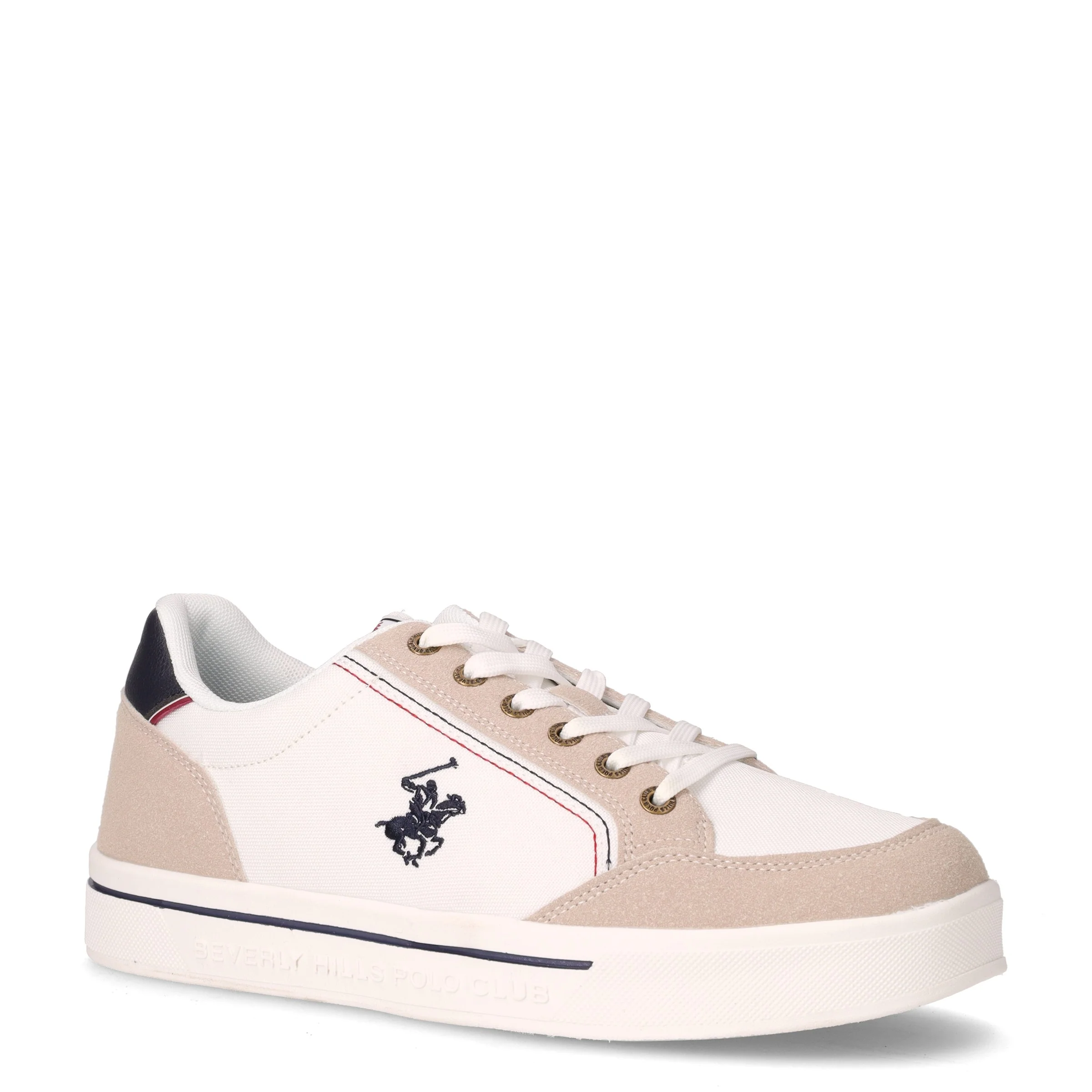 Lyncon Mix sneaker in tessuto bianco beige - Image 2