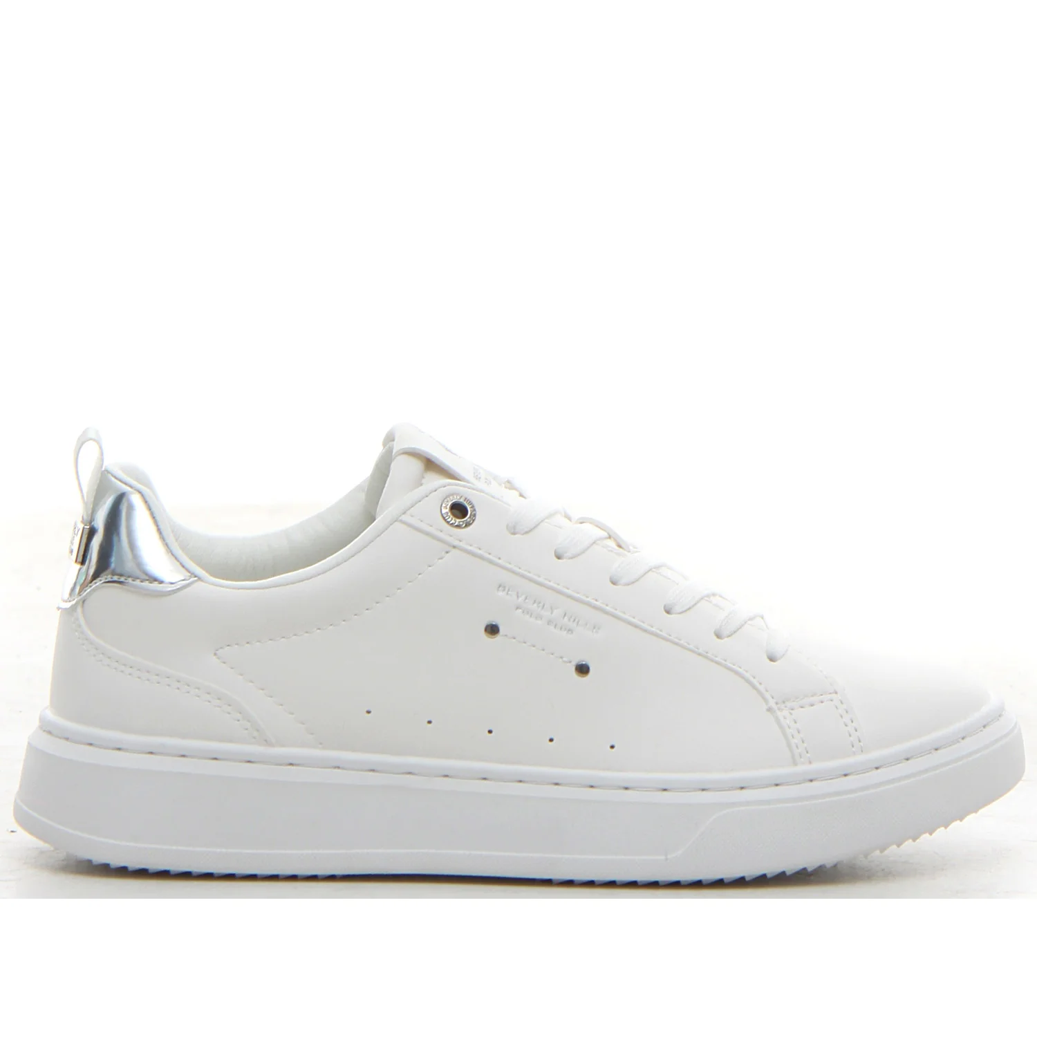 Paige platform sneaker white