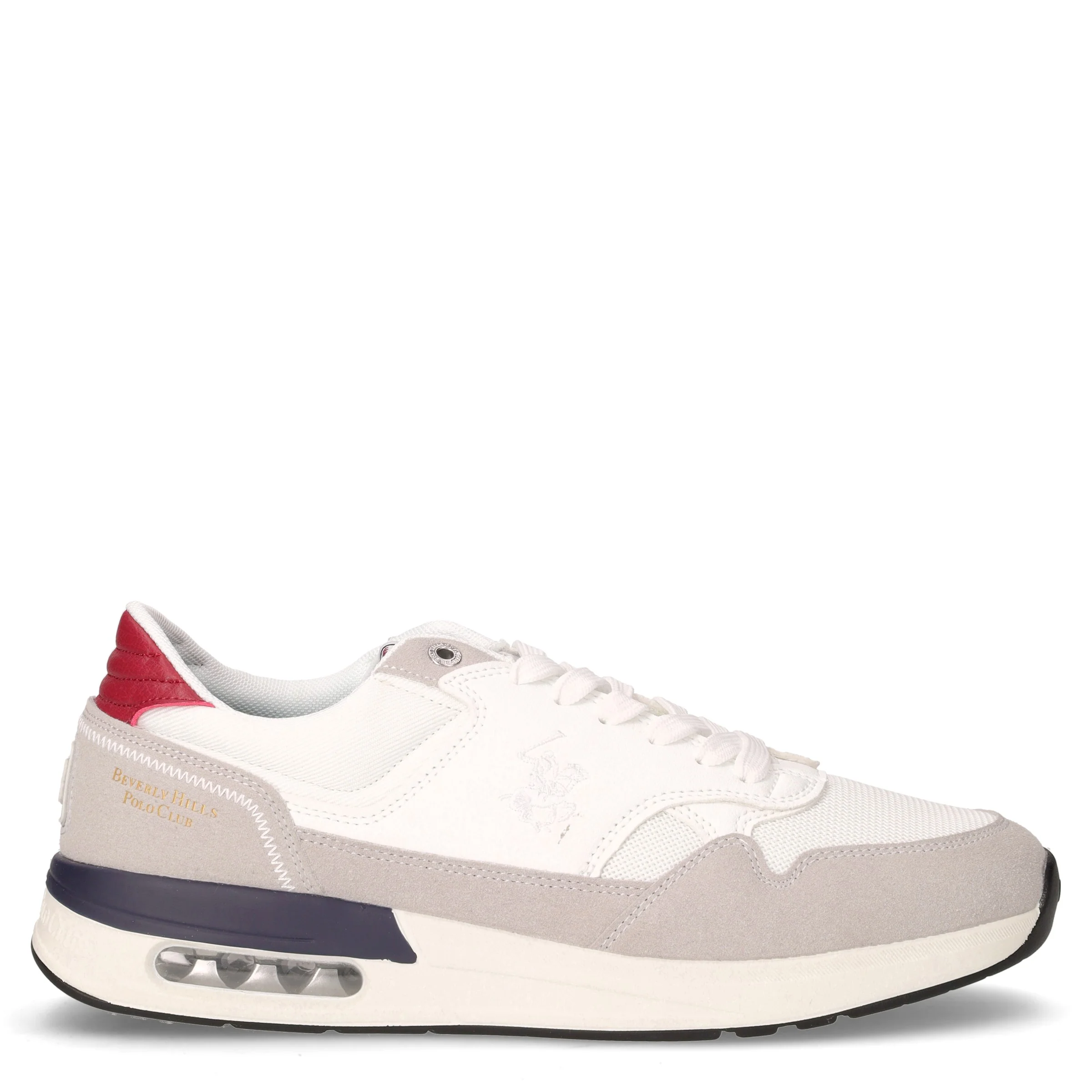 Team Mix sneaker in tessuto ed ecopelle grigio bianco
