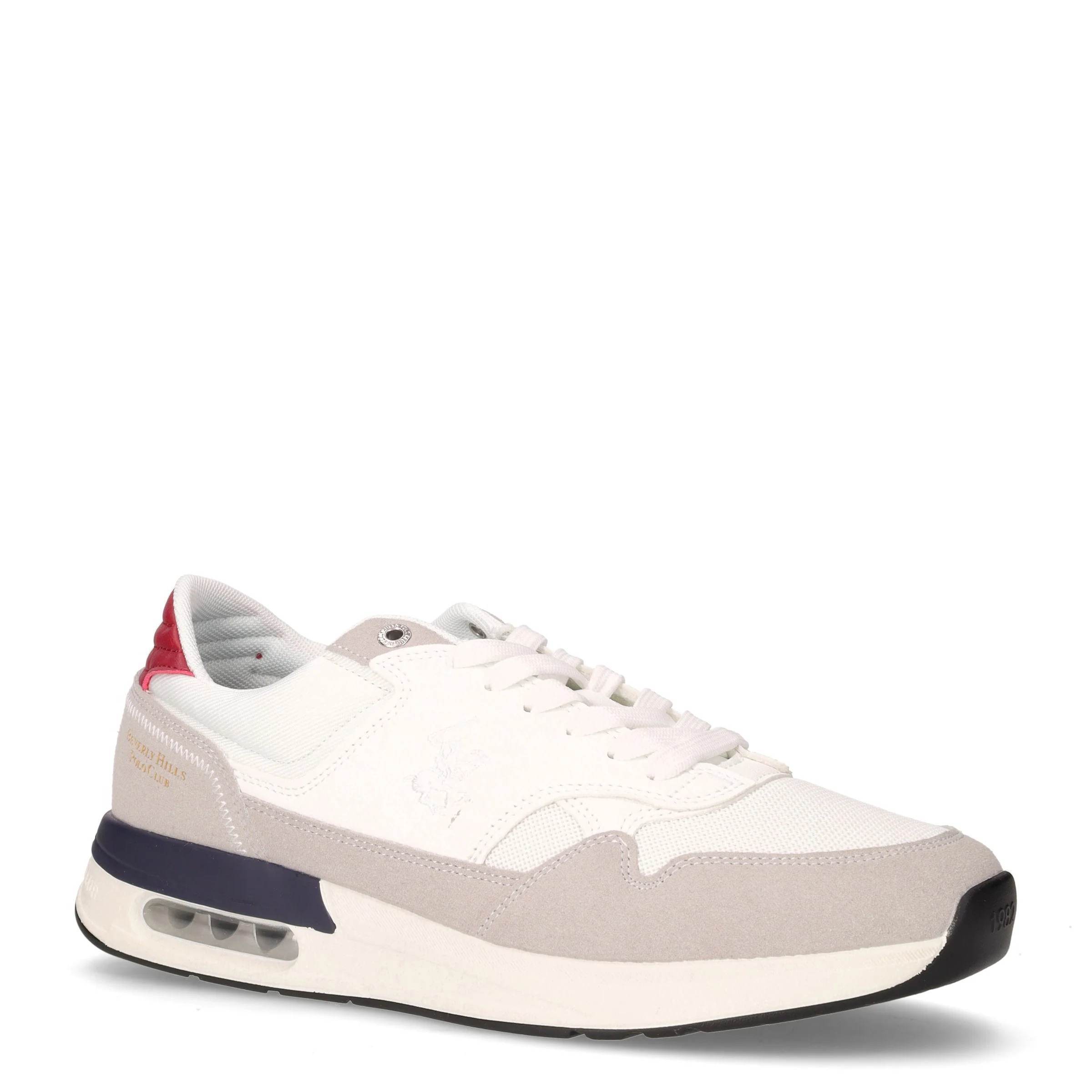 Team Mix sneaker in tessuto ed ecopelle grigio bianco - Image 2