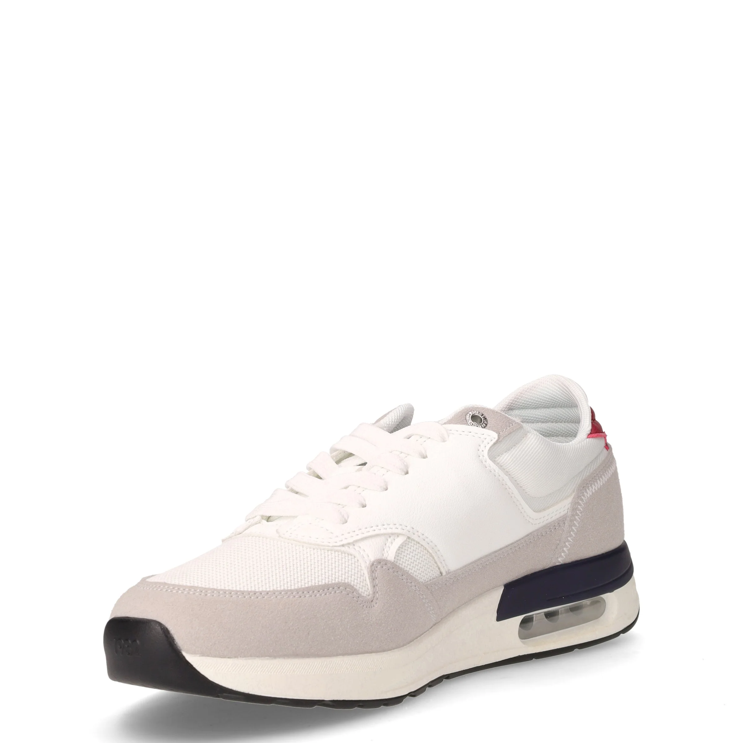 Team Mix sneaker in tessuto ed ecopelle grigio bianco - Image 3