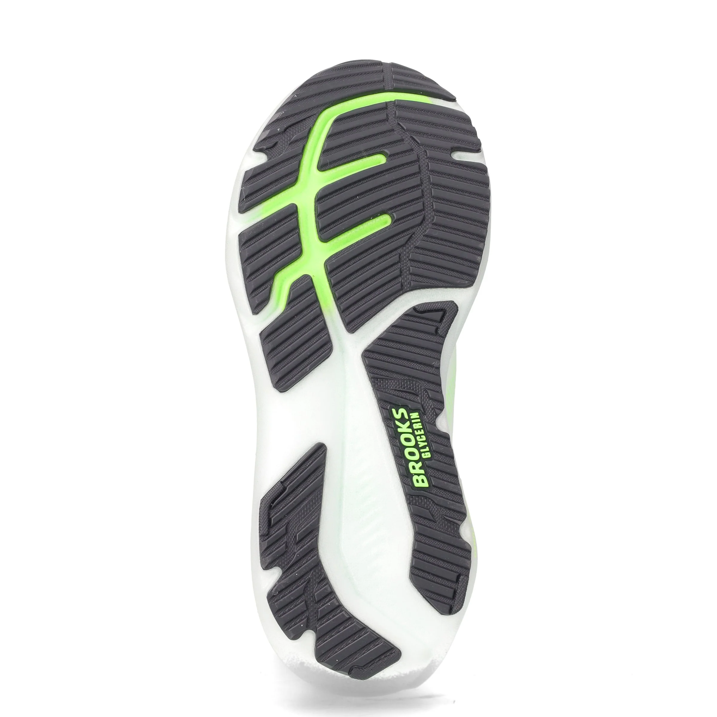Glycerin 23 scarpa da running in tessuto bianco verde fluo - Image 4