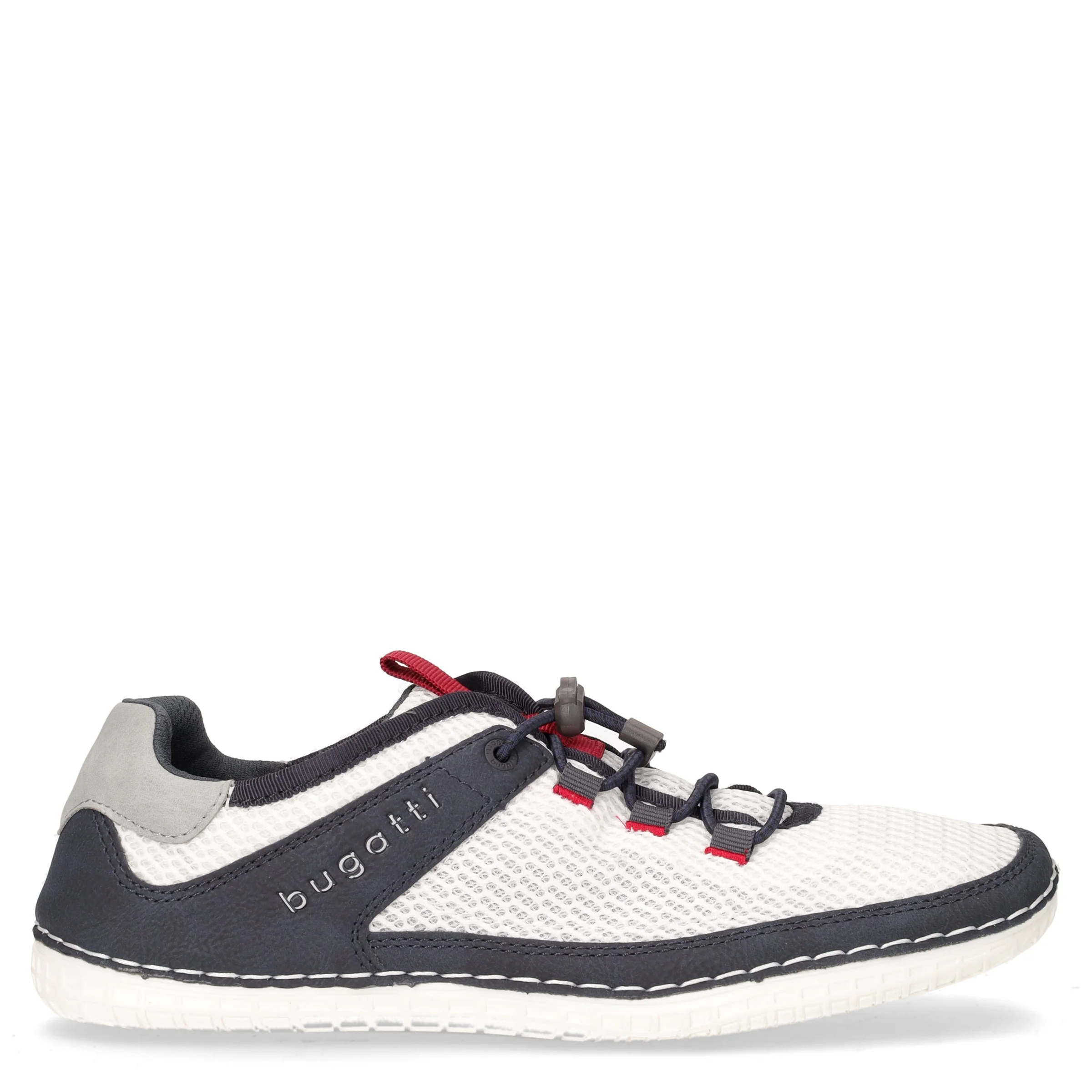 Sneaker in tessuto ed ecopelle blu bianco